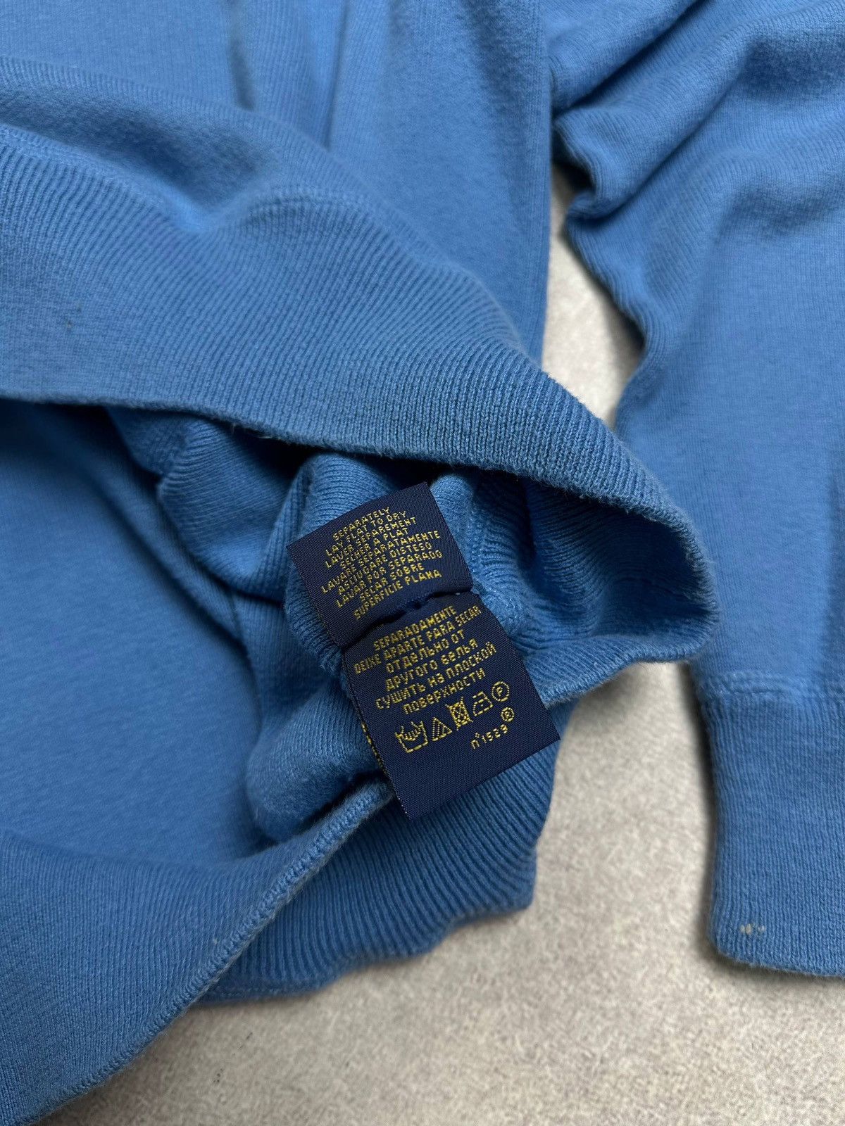 Polo Ralph Lauren Vintage Polo Ralph Lauren RRL Blue Mens Knit Sweater Rare L Size US L / EU 52-54 / 3 - 7 Thumbnail