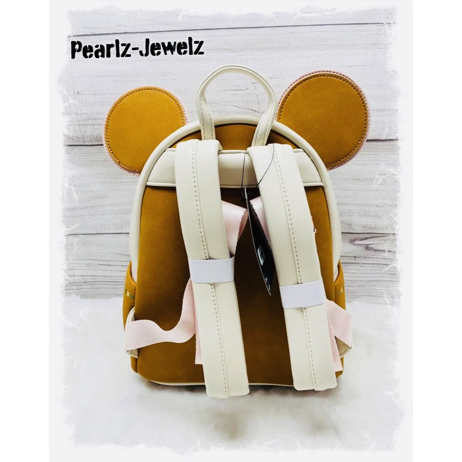 Disney Loungefly Disney Minnie Mouse Brown Fall Floral Mini Backpac Size ONE SIZE - 3 Thumbnail