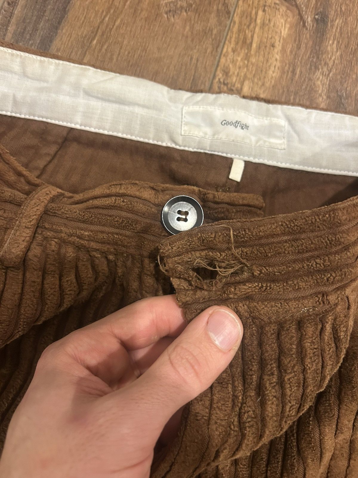 Goodfight Goodfight Straight Leg Wide Corduroy Pants Size US 30 / EU 46 - 5 Thumbnail
