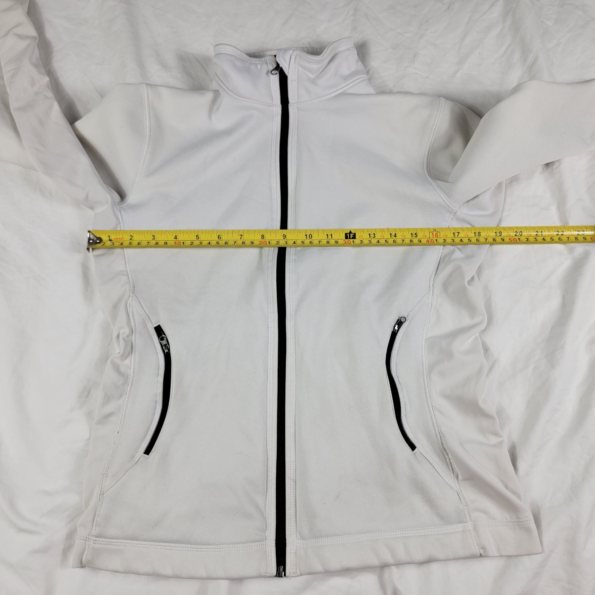 New Balance New Balance Adults Medium White Full Zip Sweater Lightweight Size M / US 6-8 / IT 42-44 - 7 Thumbnail