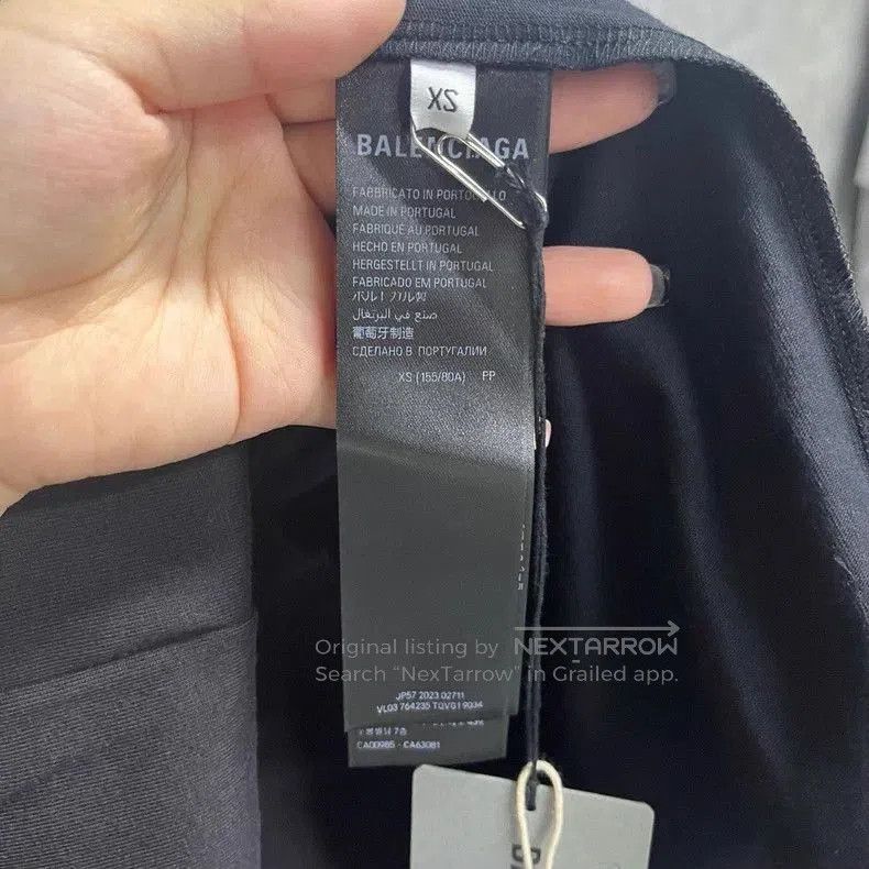 Balenciaga Balenciaga Black Logo Print Short Sleeve T-Shirt. Size US XS / EU 42 / 0 - 3 Thumbnail