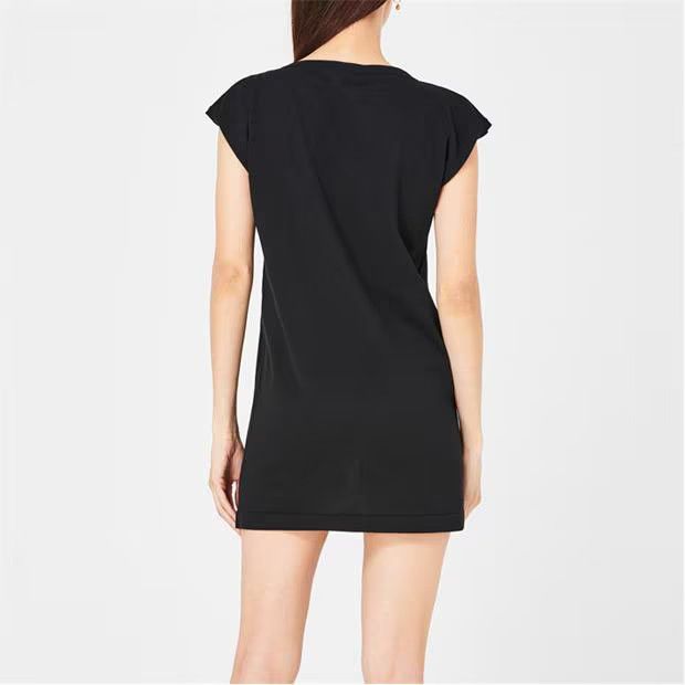 Balmain o1g2r1mq0924 Cover Up T Shirt Dress in Black Size L / US 10 / IT 46 - 5 Thumbnail