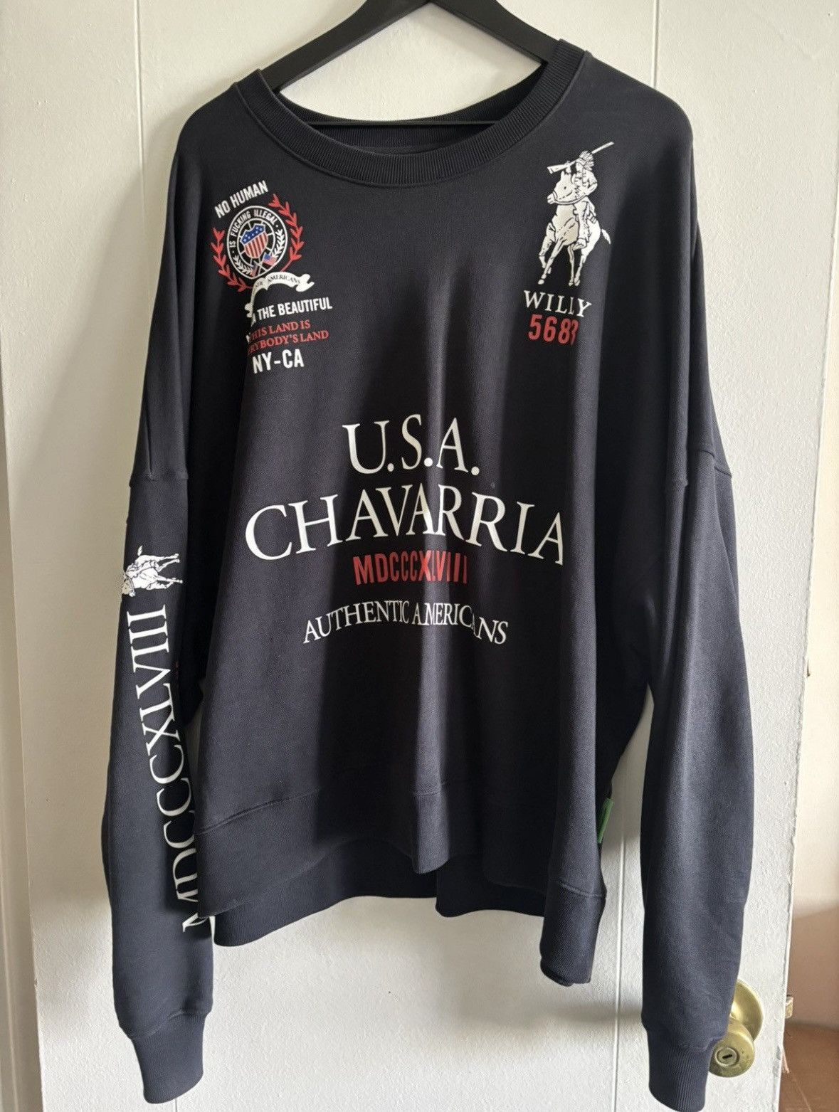 Willy Chavarria WILLY CHAVARRIA SWEATSHIRT - RARE Size US L / EU 52-54 / 3 - 1 Thumbnail