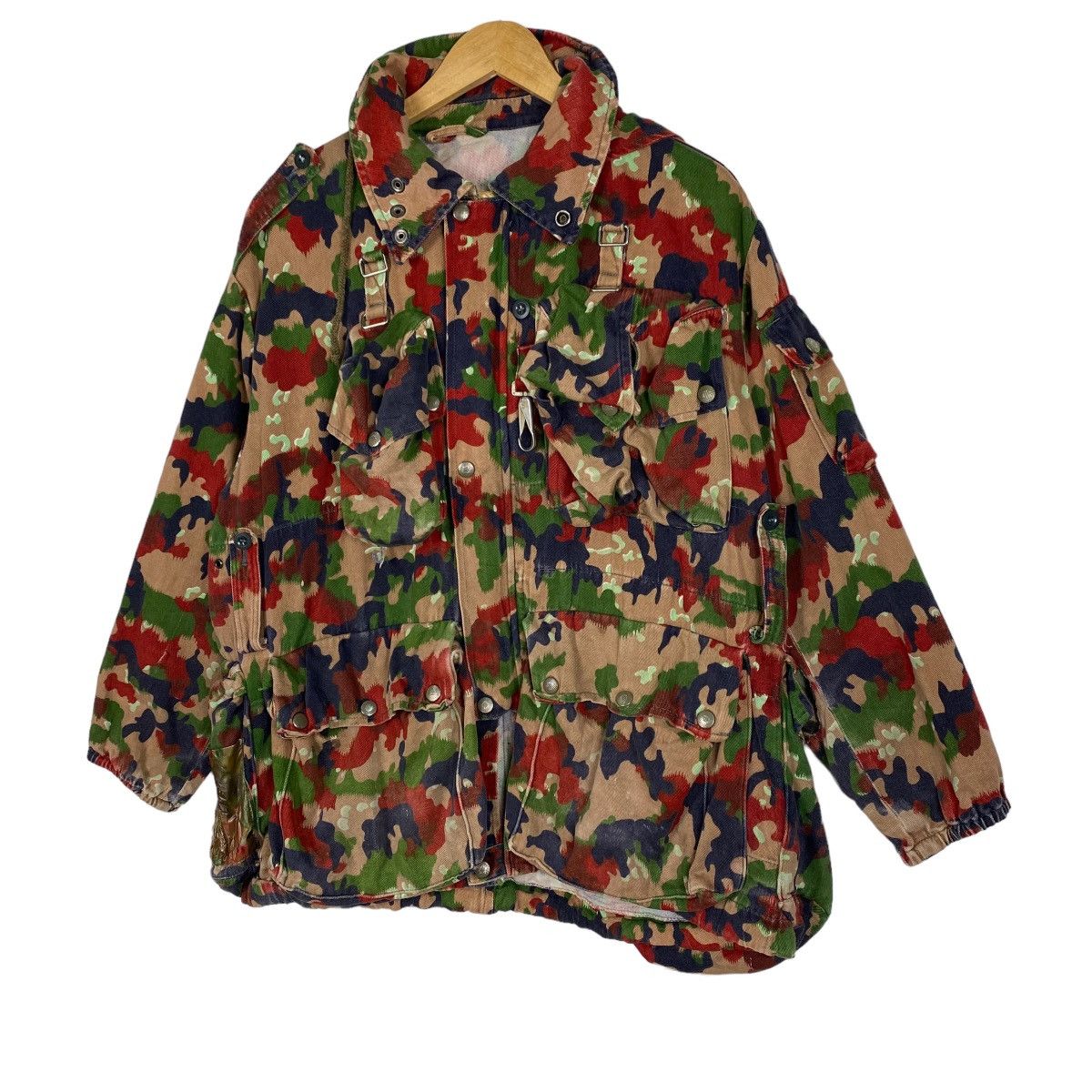 Army Of Me VINTAGE SWISS ARMY COMBAT HEAVYWEIGHT JACKET M83 ALPENFLAGE Size US XL / EU 56 / 4 - 3 Thumbnail
