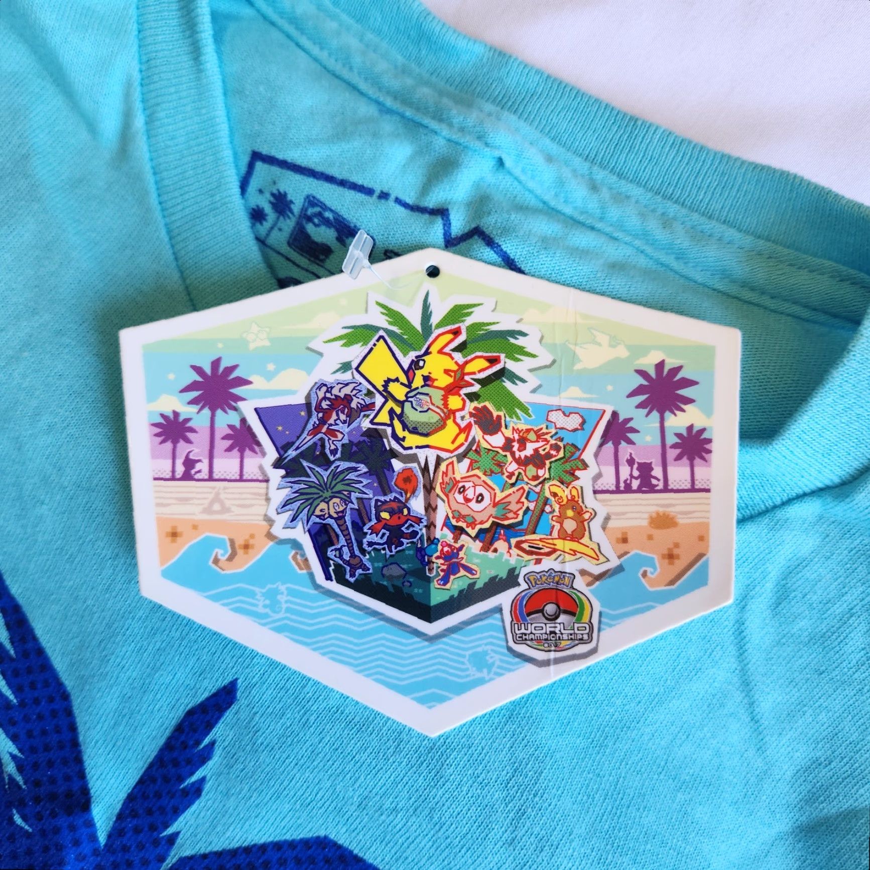 Nintendo Pokemon World Championships TCG 2017 Anaheim Blue Pikachu SM Graphic T-Shirt NWT Shirt Unisex Adults S Blue Pokemon Cartoon Anime Limited Edition 90s? Size US S / EU 44-46 / 1 - 6 Thumbnail