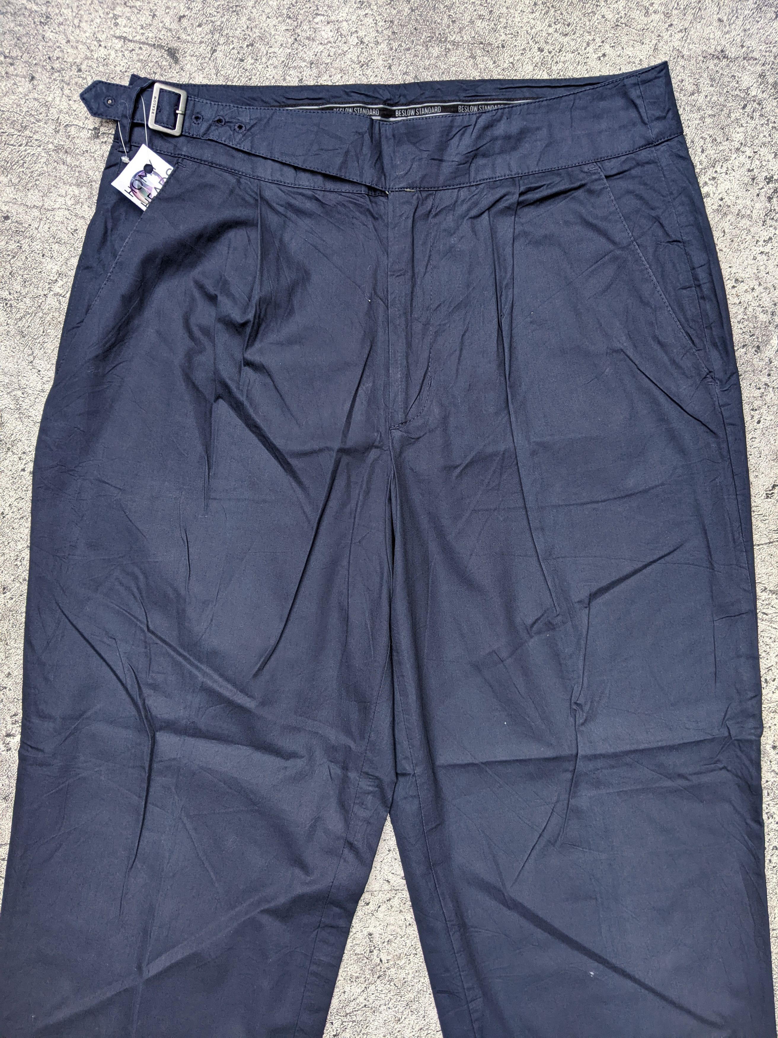 Japanese Brand Beslow Standard Gurkha Ankle Pants Navy 🔵 Size US 30 / EU 46 - 2 Thumbnail