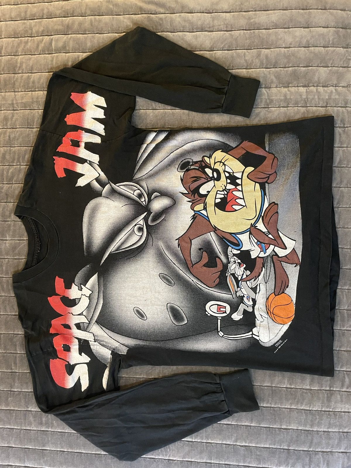 Vintage × Warner Bros 1996 Freeze NY Space Jam Long Sleeve Size US XL / EU 56 / 4 - 1 Thumbnail