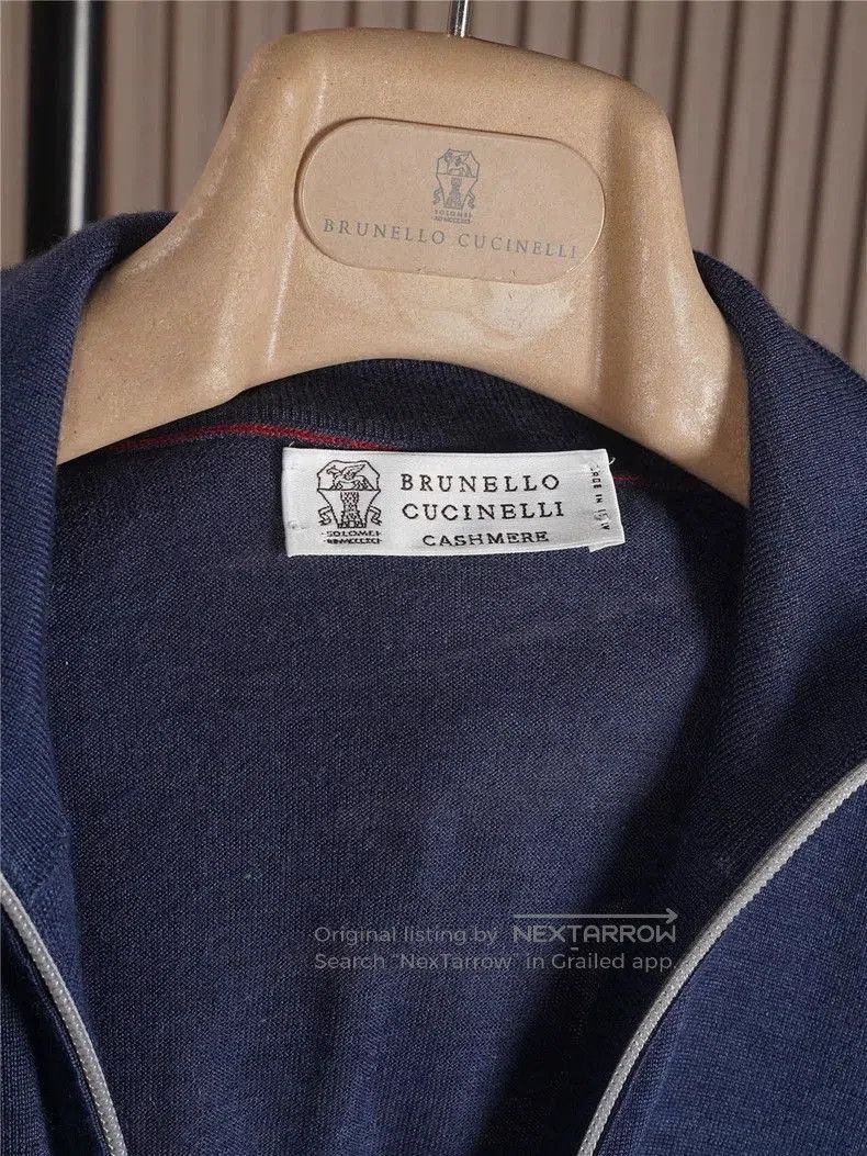 Brunello Cucinelli Brunello Cucinelli Cashmere Silk Knit Jacket. Size US XL / EU 56 / 4 - 6 Thumbnail