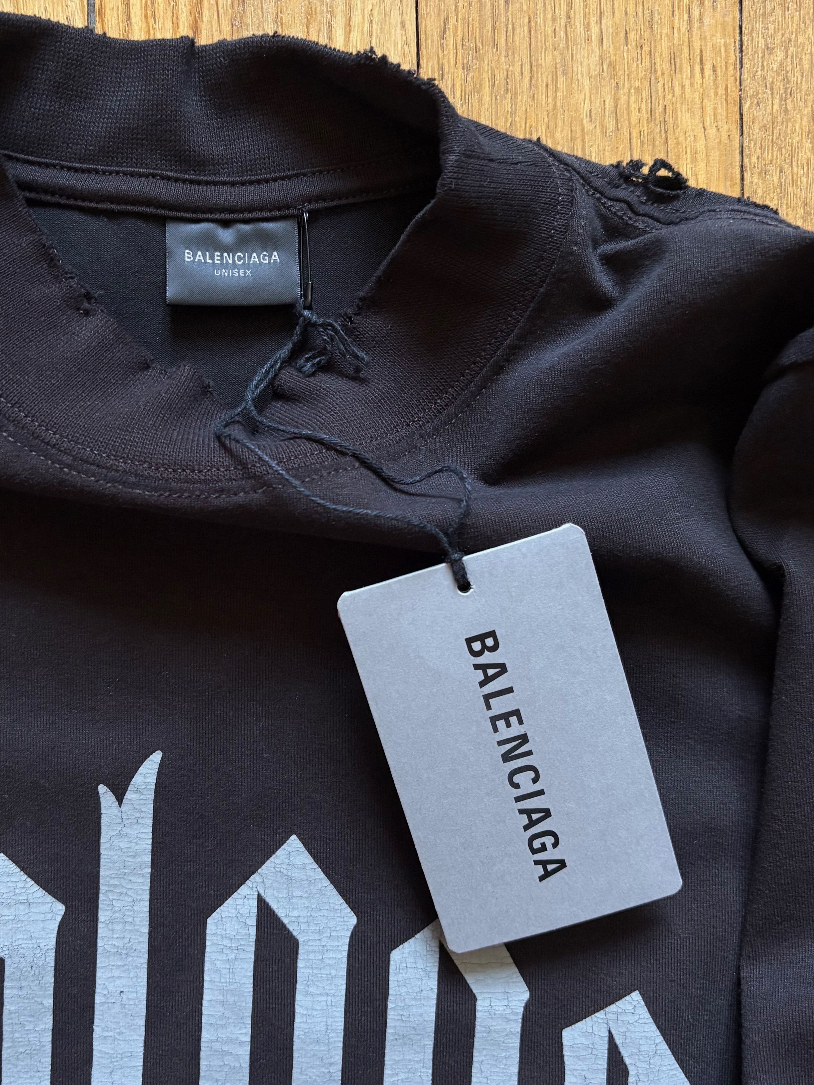 Balenciaga Balenciaga Nologo Long Sleeve T-Shirt Size S / US 4 / IT 40 - 5 Thumbnail