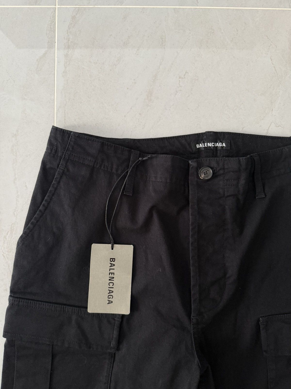 Balenciaga Balenciaga Black Cargo Pants Sz. 48 Size US 32 / EU 48 - 2 Thumbnail