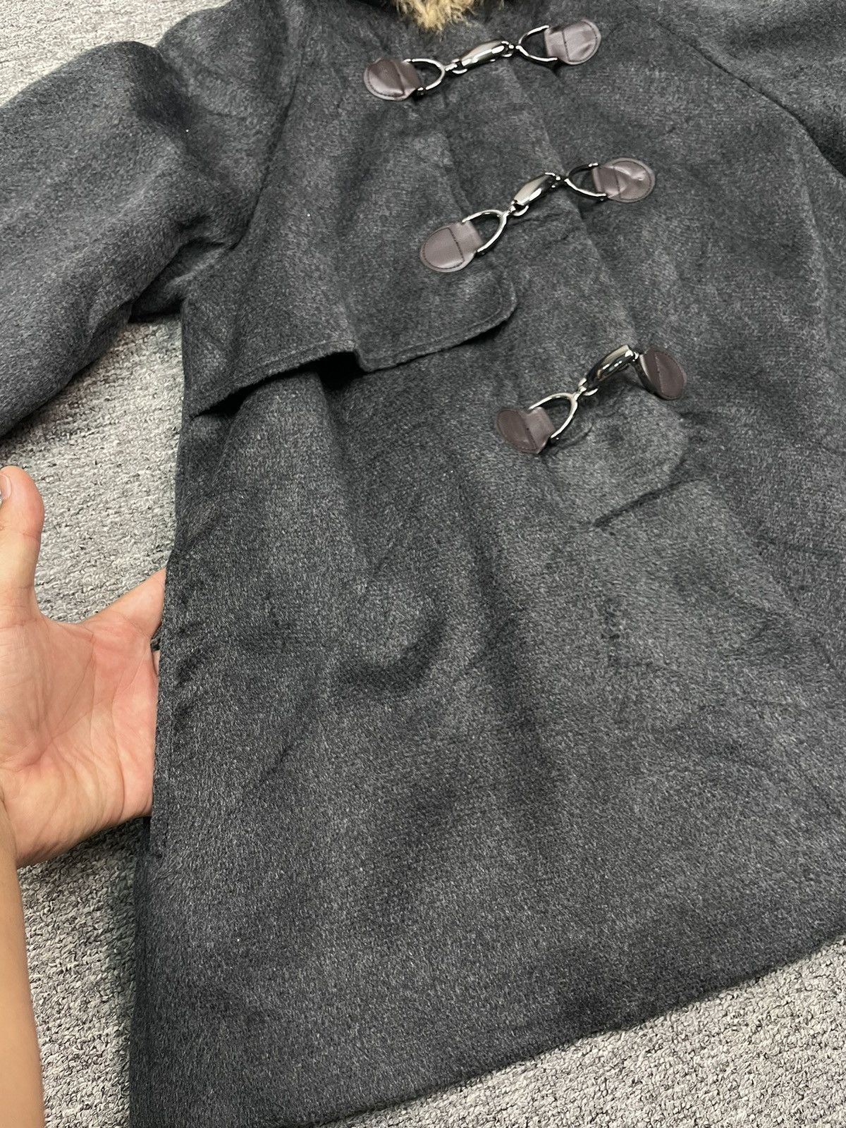 If Six Was Nine Vintage Aller Bien FauxFur Hoodie Duffle Jacket Extreme Cold Size S / US 4 / IT 40 - 6 Thumbnail