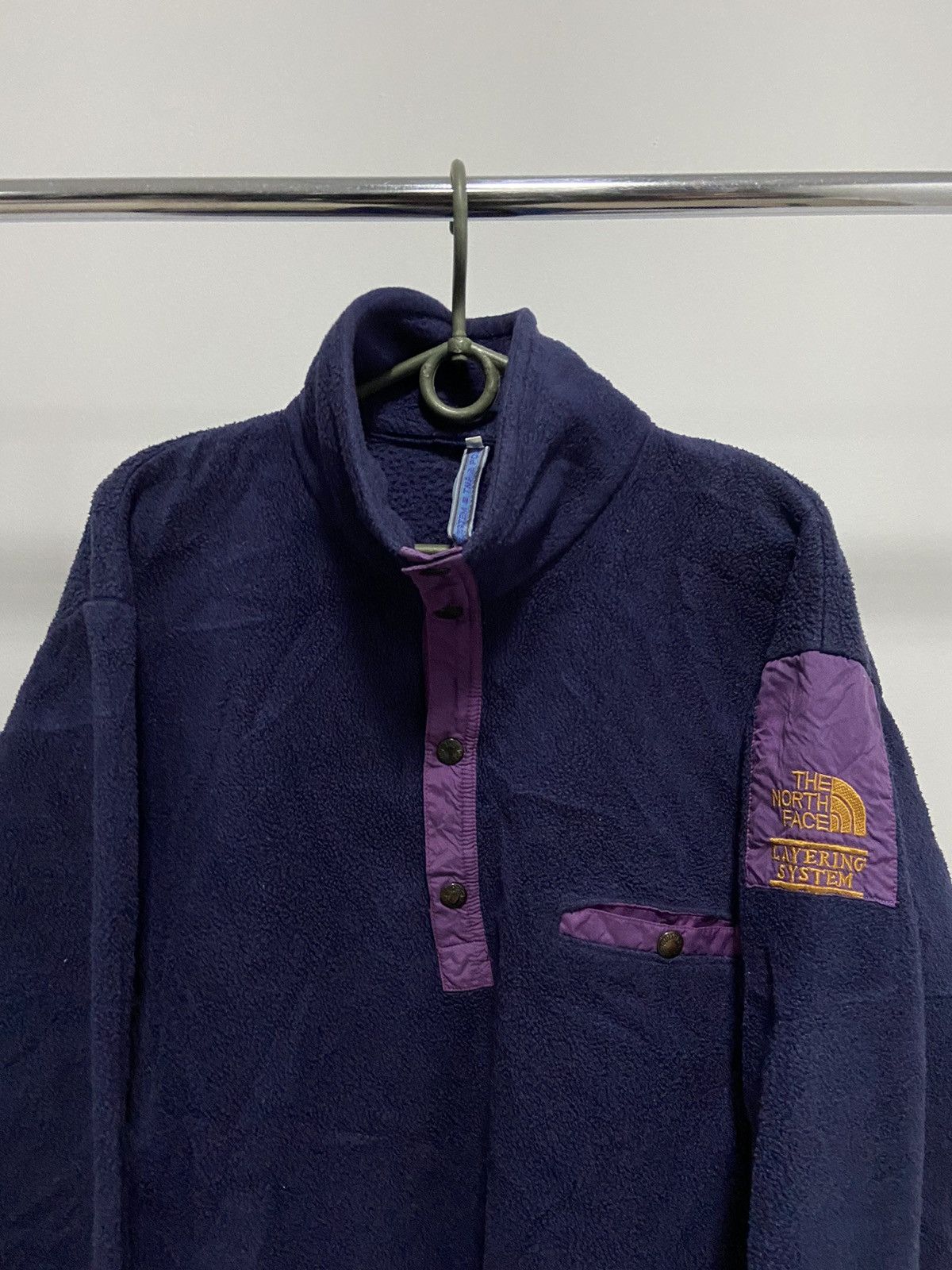 The North Face × Vintage The North Face Vintage Sweatshirt Fleece Logo sleeve 1/4 Size US M / EU 48-50 / 2 - 2 Thumbnail