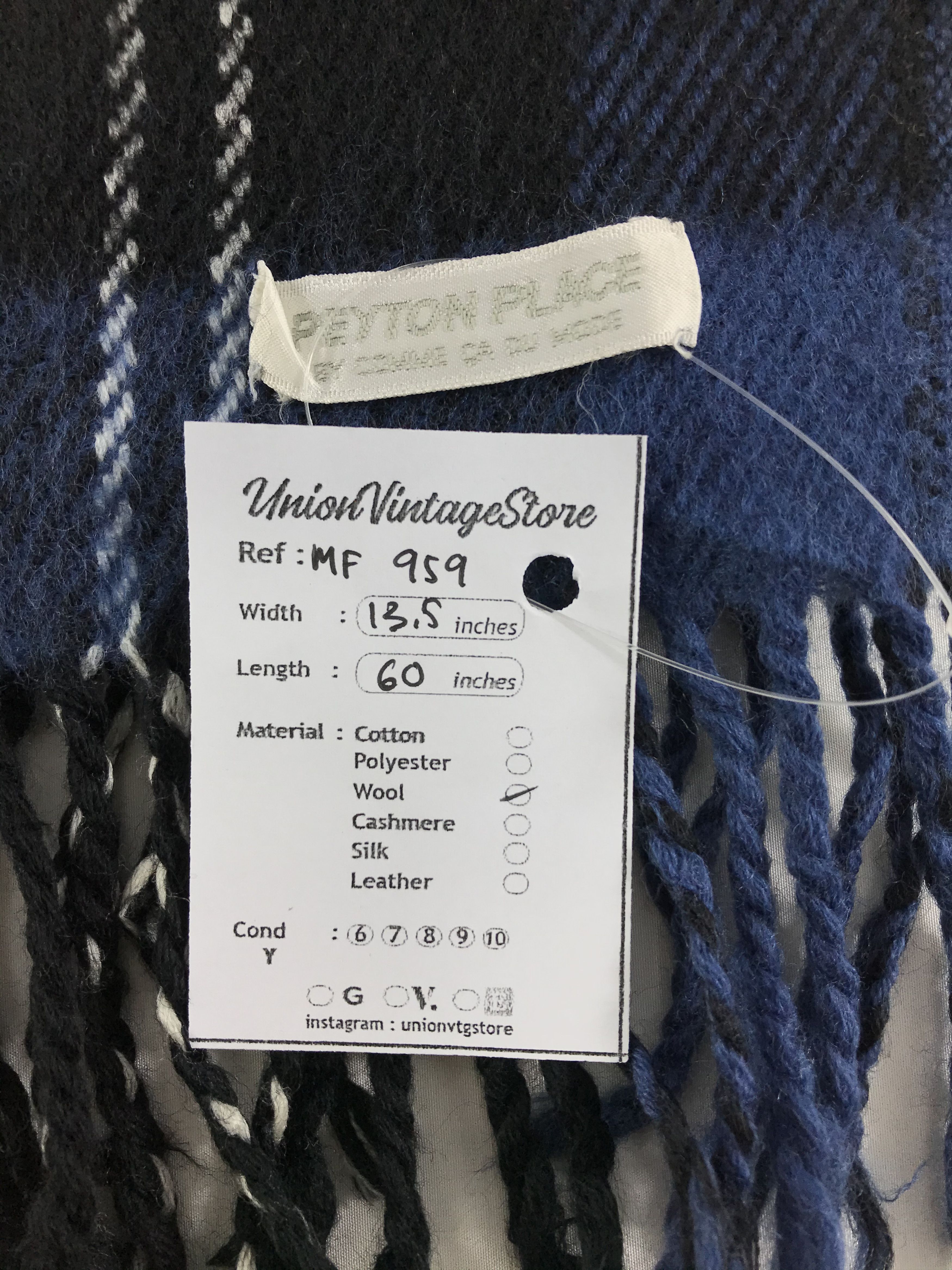 PPFM Vintage Peyton Place Scarf/Muffler/Neckwear MF959 Size ONE SIZE - 4 Thumbnail
