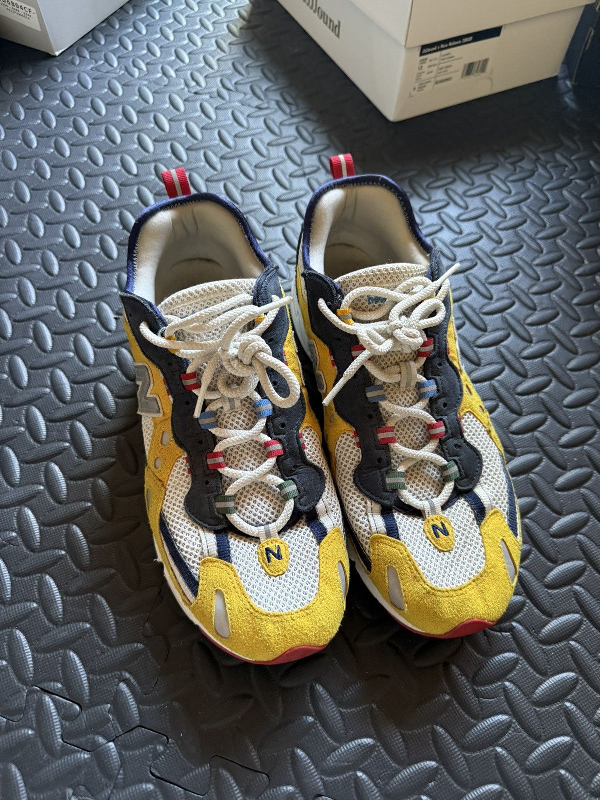 Aime Leon Dore × New Balance AIME LEON DORE NEW BALANCE 827 YELLOW SIZE 12 Size US 12 / EU 45 - 3 Thumbnail