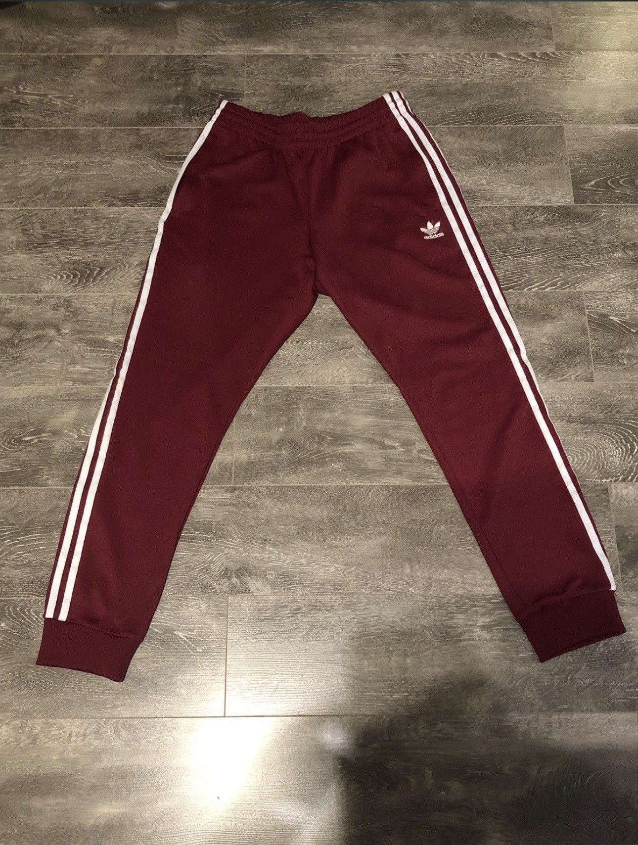 Adidas Adidas Track Pants baby blue &burgundy size m Size US 32 / EU 48 - 2 Thumbnail