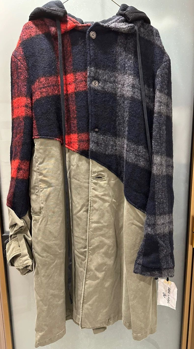 Greg Lauren Greg Lauren size2 Red and black cashmere blended patchwork Size US M / EU 48-50 / 2 - 1 Thumbnail