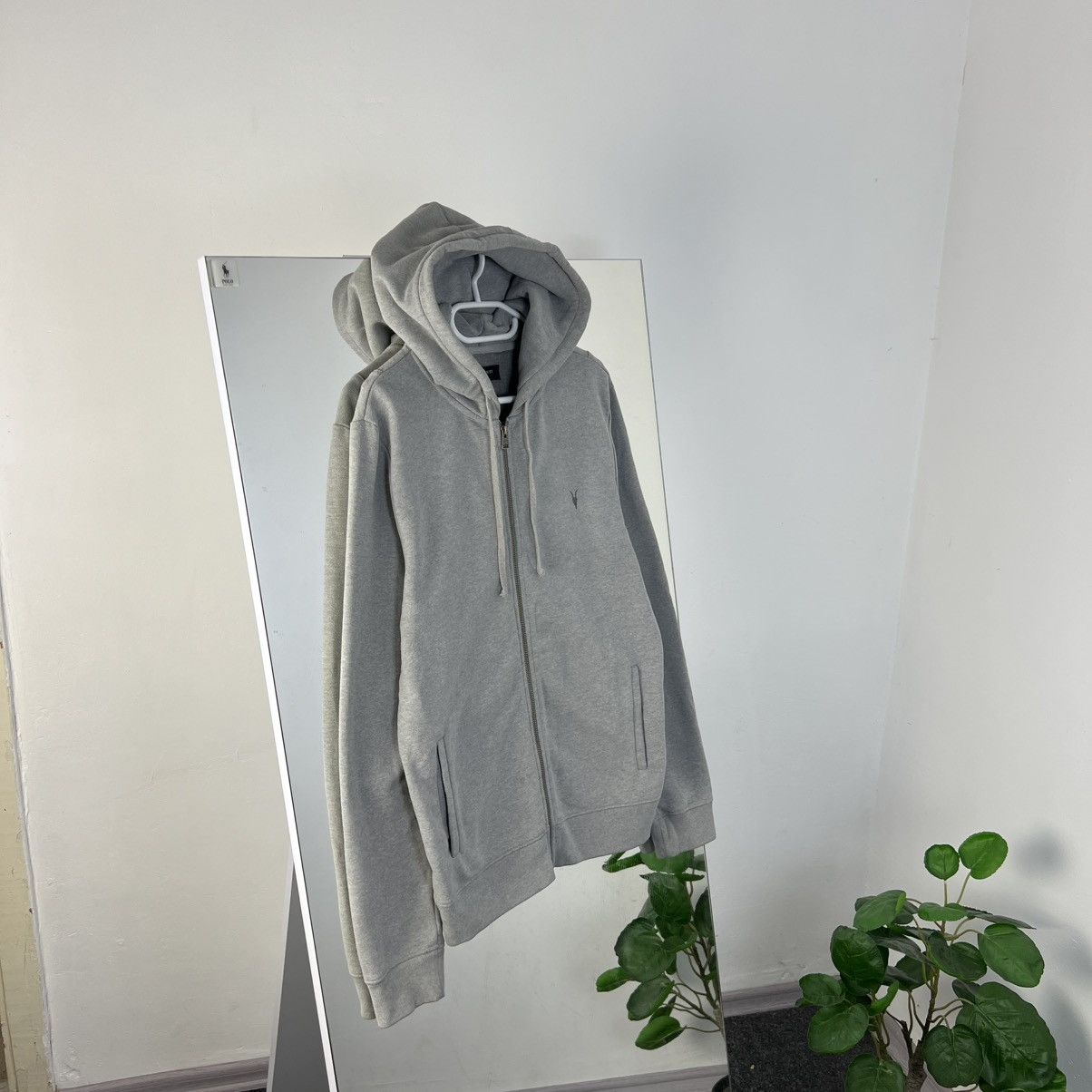 Allsaints Vintage Allsants Mini Logo Zip Up Hoodie Streetwear Style Size US M / EU 48-50 / 2 - 1 Thumbnail