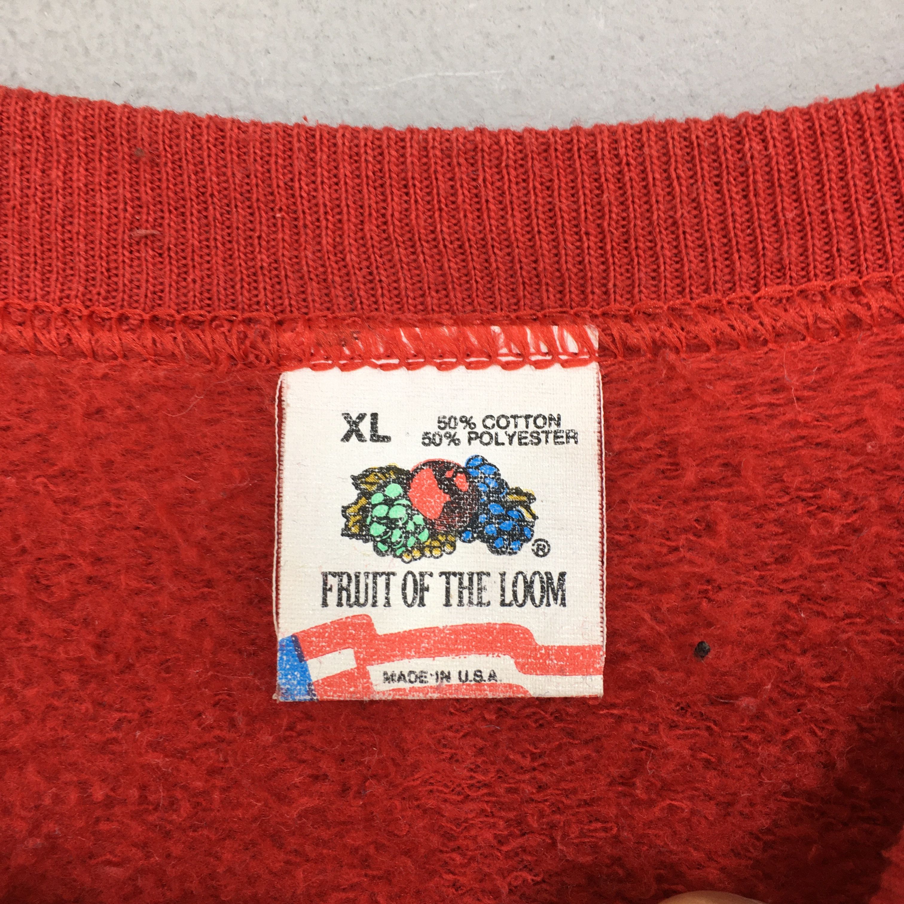 Fruit Of The Loom × NCAA × Vintage Vintage Cleveland Institute Red Sweatshirt XLarge Size US XL / EU 56 / 4 - 3 Thumbnail