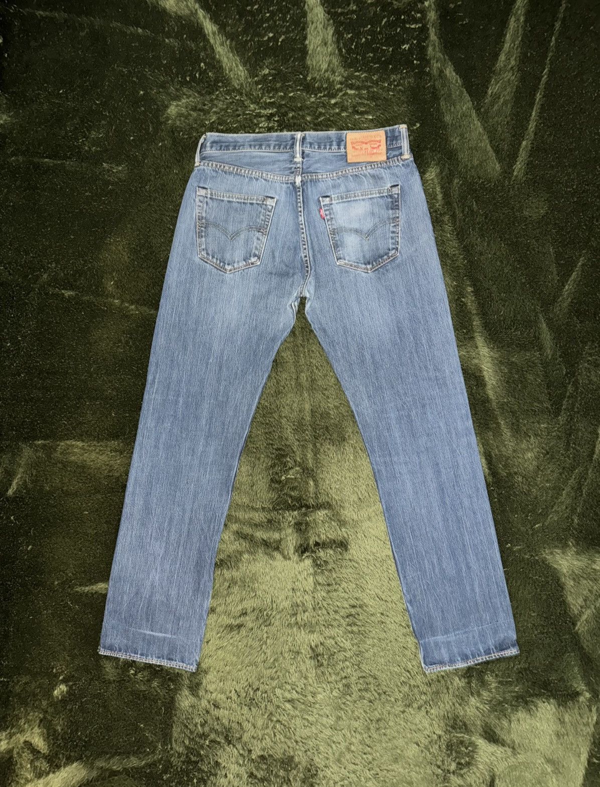 Levi's [W33/L34] Levis 501 Leather label button fly denim pants Size US 33 - 7 Thumbnail