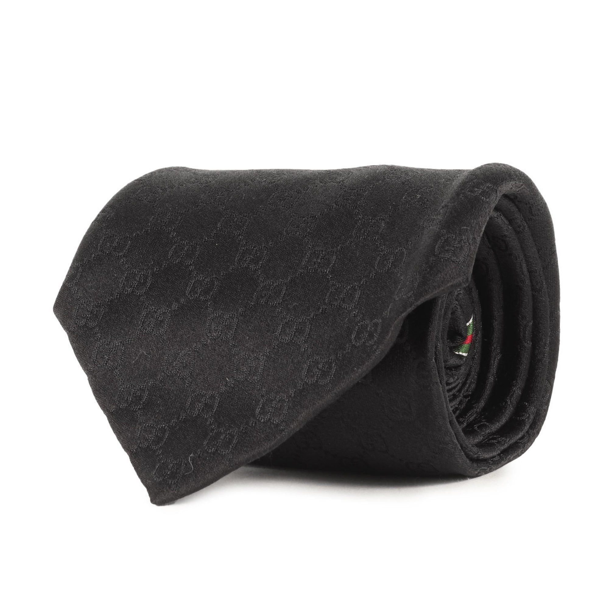 Gucci Gucci Micro GG Monogram Necktie Black Luxury Men's Size ONE SIZE - 1 Thumbnail