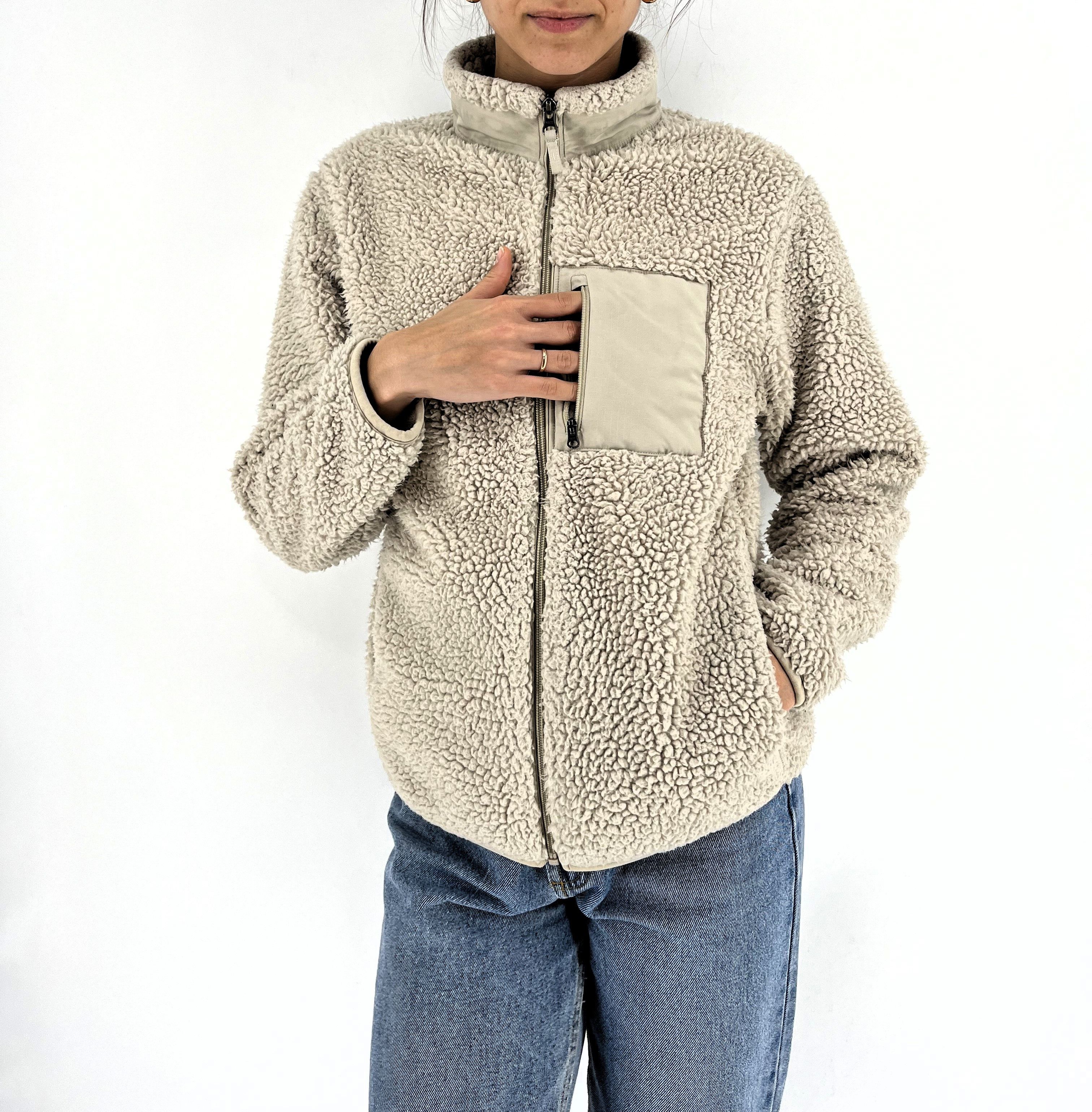 Japanese Brand × Uniqlo Vintage Y2K Uniqlo Sherpa White High Pile Fleece Size S / US 4 / IT 40 - 5 Thumbnail