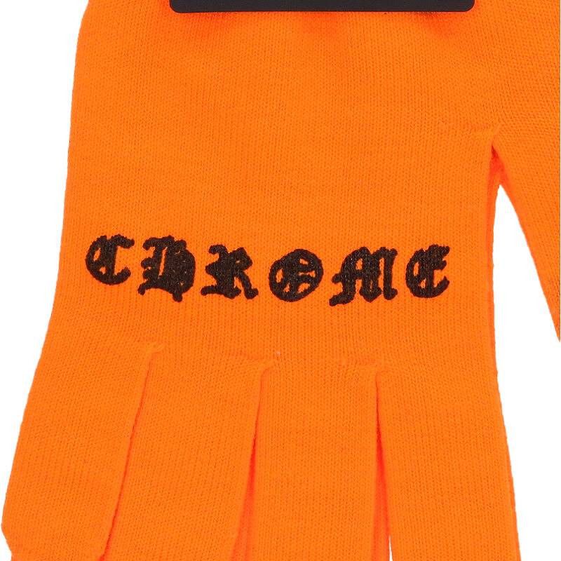 Chrome Hearts Chrome Hearts Orange Logo Print Work Gloves Size ONE SIZE - 4 Thumbnail