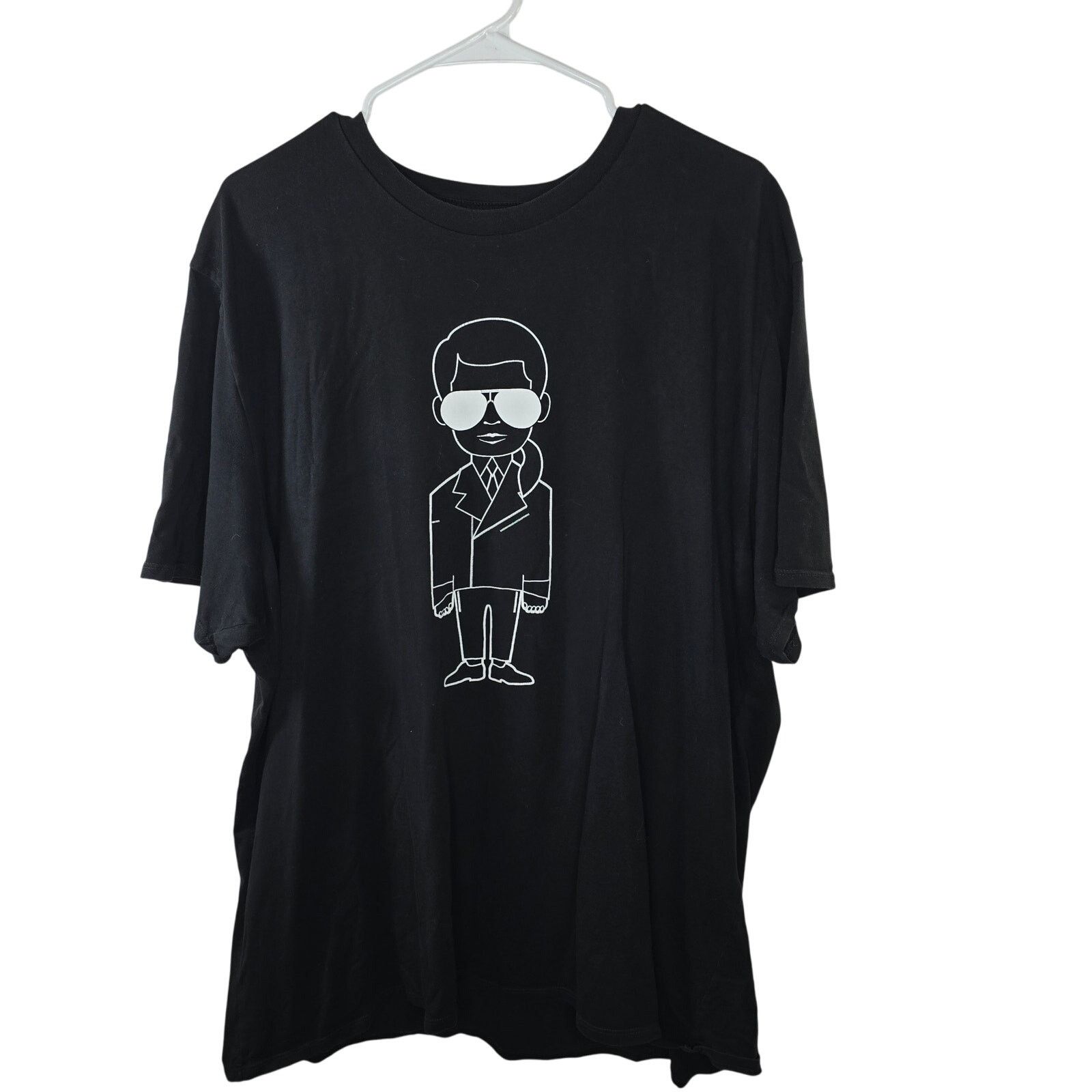 Karl Lagerfeld Karl Lagerfeld Graphic Portrait Black T-shirt Graphic XXL Size US XXL / EU 58 / 5 - 2 Thumbnail