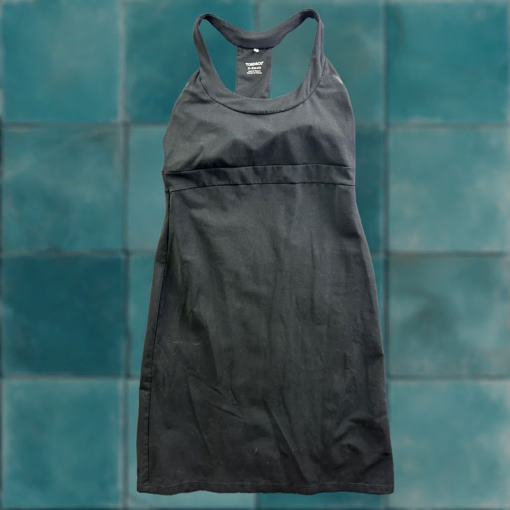 Toad&Co Toad&Co Tank Dress Womens XS Black Racerback Scoop Neck Short Casual Travel Size 40" / US 18 - 1 Thumbnail