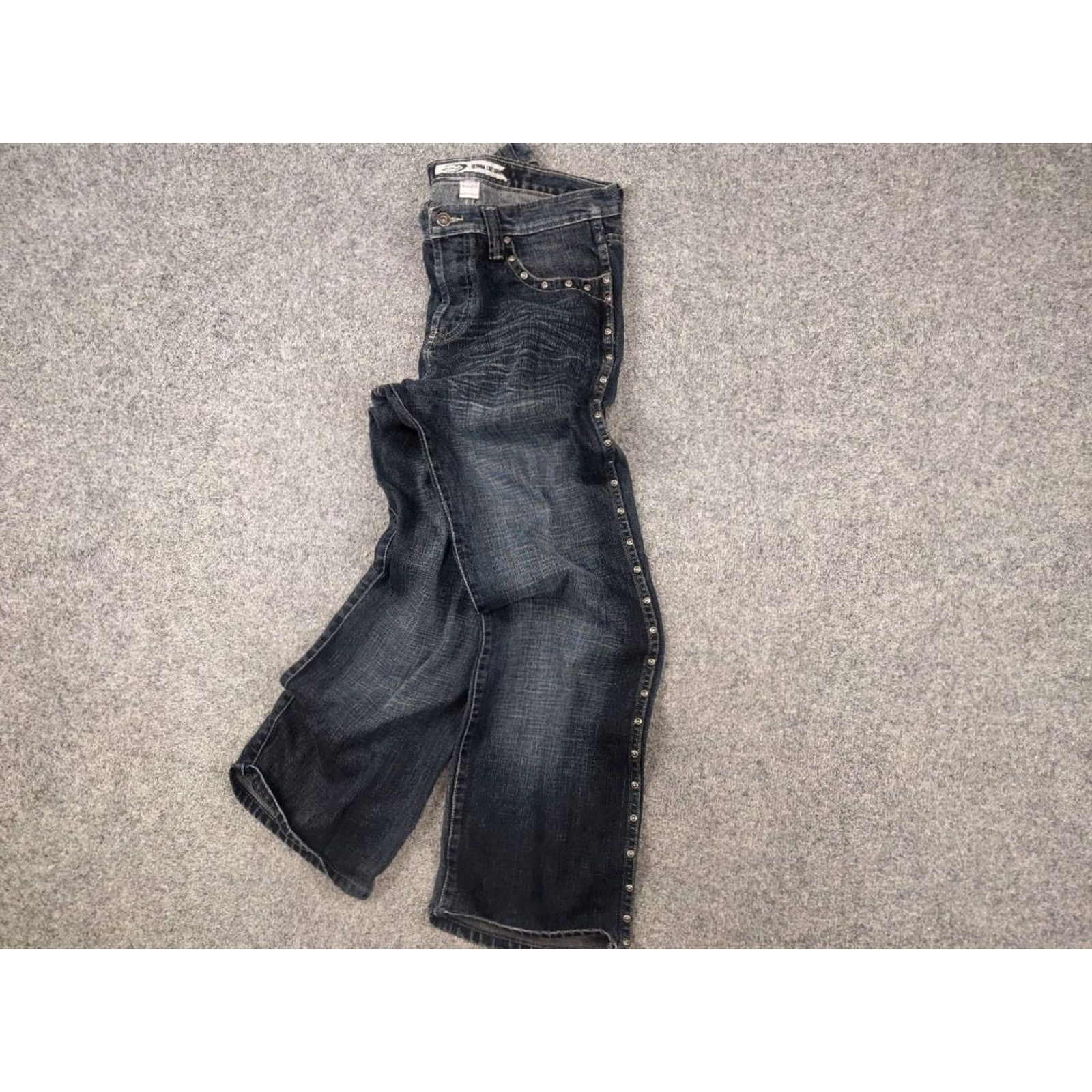 Vintage Vintage Le Grand Bleu Denim Jeans - Blue 32x29 Baggy 90s Grunge Y2K Vintage Japan Metal Eyelets 5-Pocket Rise Mid Relaxed Size US 32 / EU 48 - 3 Thumbnail
