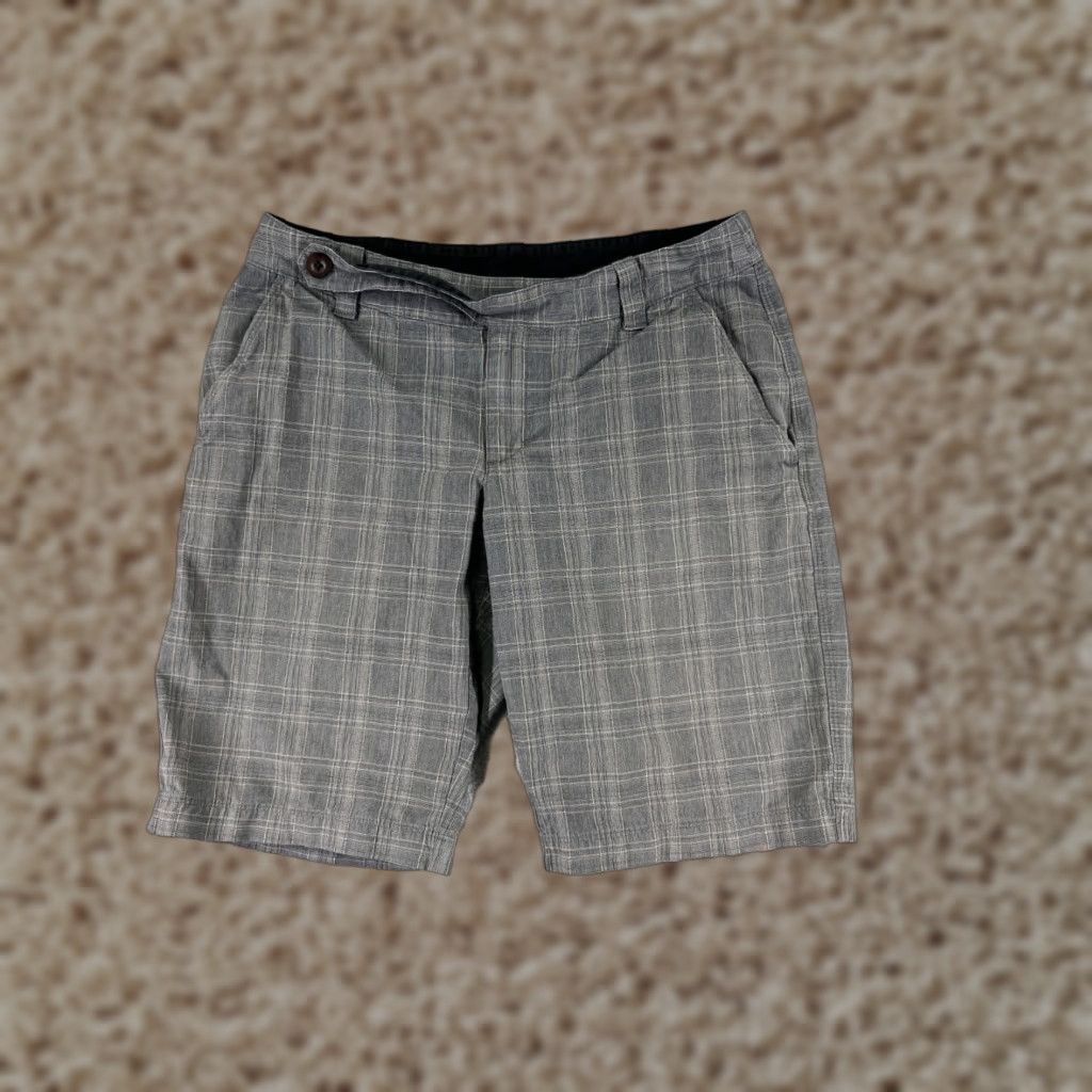 The North Face The North Face Shorts Womens 28 Gray Plaid 100% Cotton Golf Hiking 28x10 Size 28" / US 6 / IT 42 - 1 Thumbnail