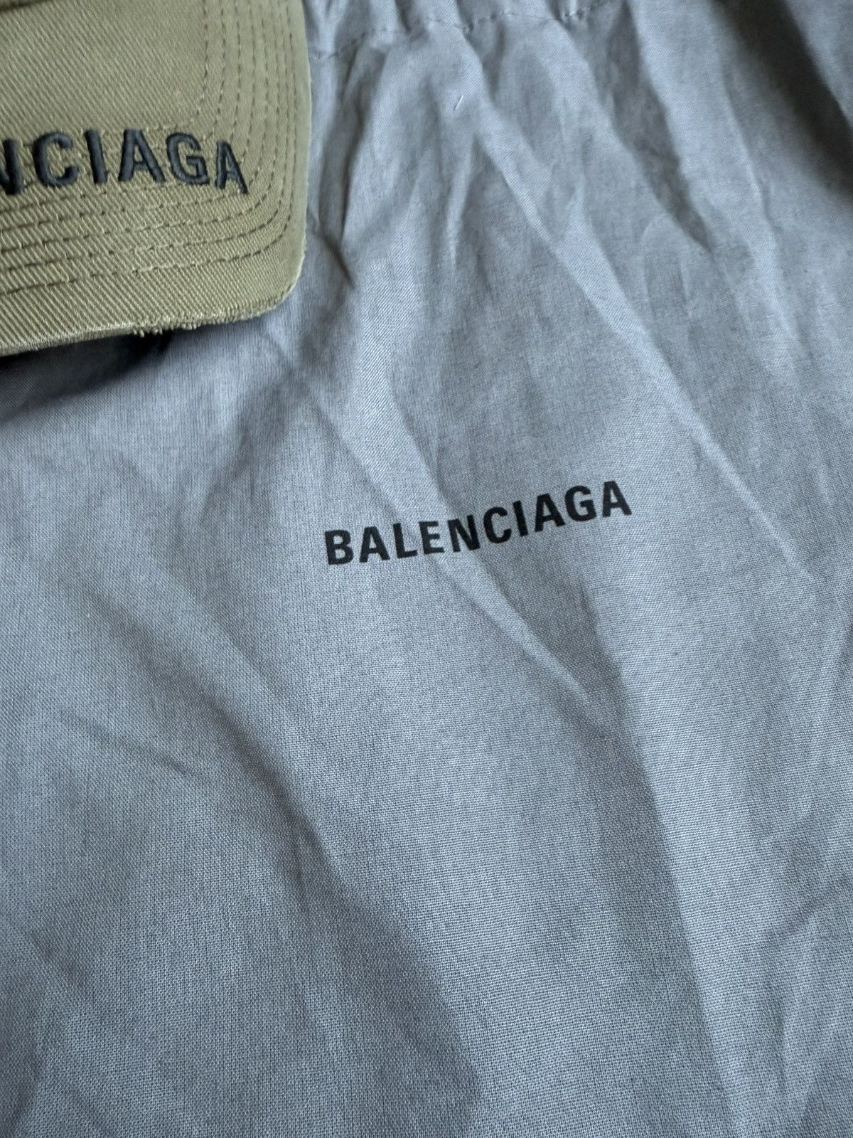 Balenciaga Balenciaga x Demna khaki military logo cap hat Grail L Size ONE SIZE - 11 Thumbnail
