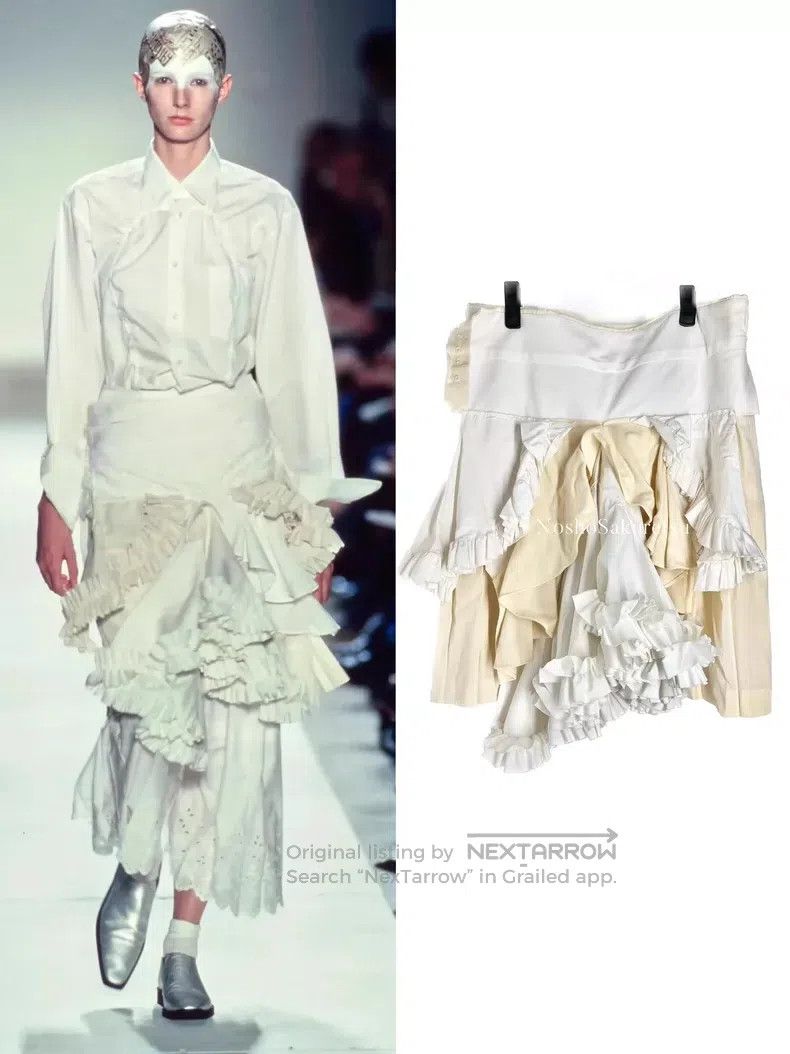 Comme Des Garcons size M Ruffle Assembled Skirt