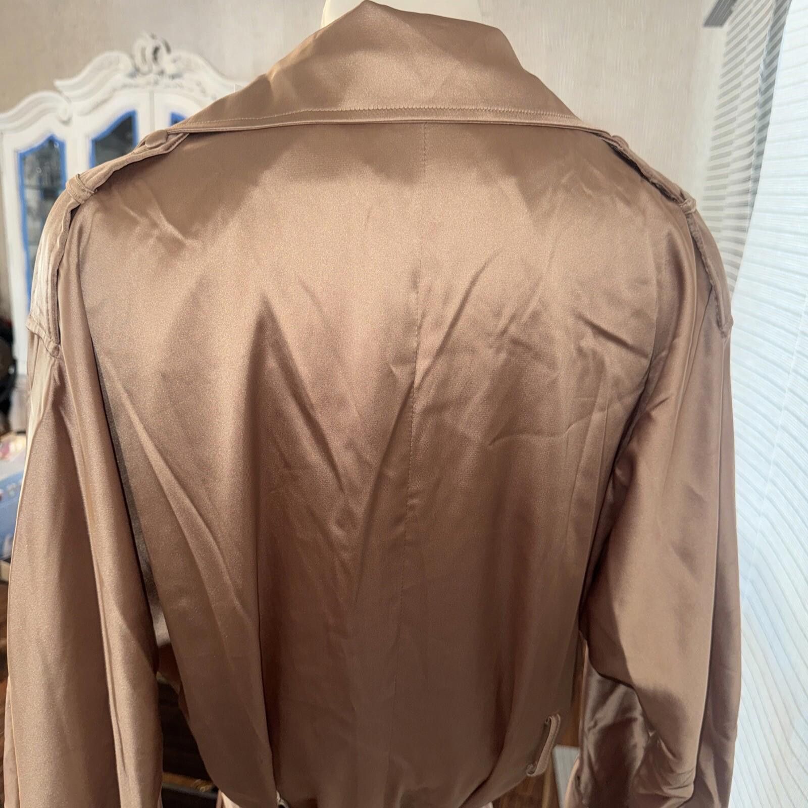 Other Meshki Azaela Satin Trench Champagne Coat Sz Xs New Size XS / US 0-2 / IT 36-38 - 9 Thumbnail