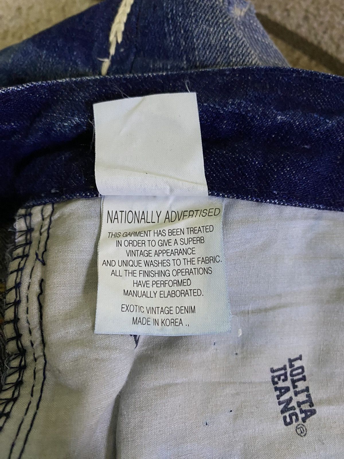 If Six Was Nine Vintage Yoshitomo Nara Lolita Distressed Denim Size US 32 / EU 48 - 17 Thumbnail