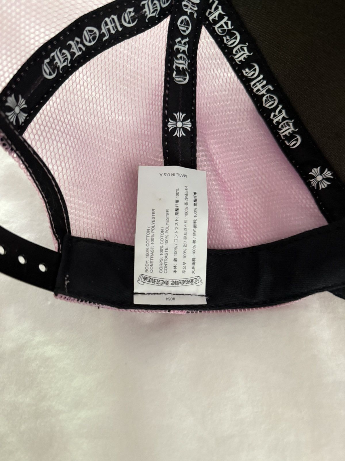 Chrome Hearts Pink Chrome Hearts Trucker Hat Size ONE SIZE - 4 Thumbnail