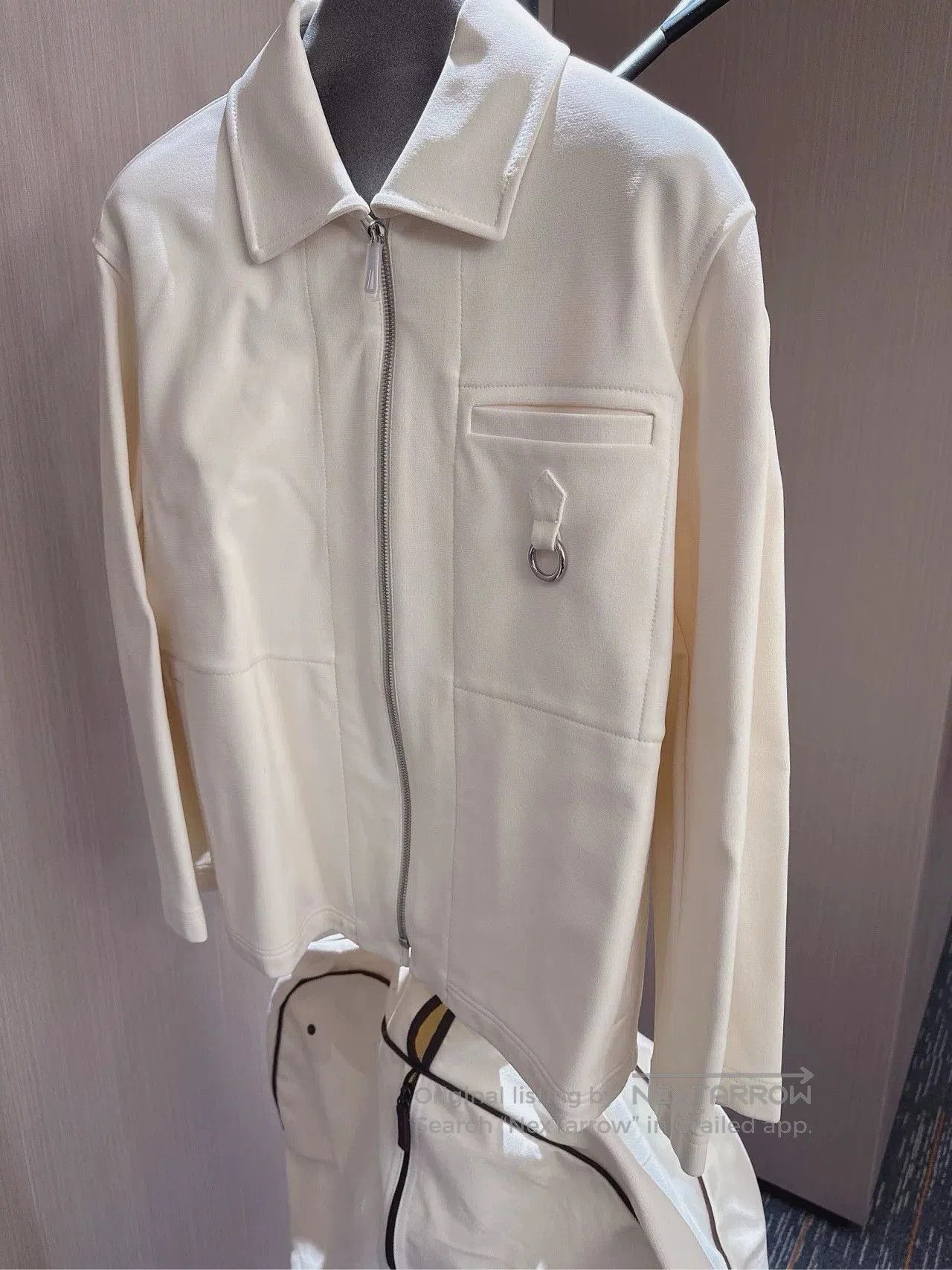 Hermes Hermes White Zip-Front Jacket. Size US S / EU 44-46 / 1 - 3 Thumbnail