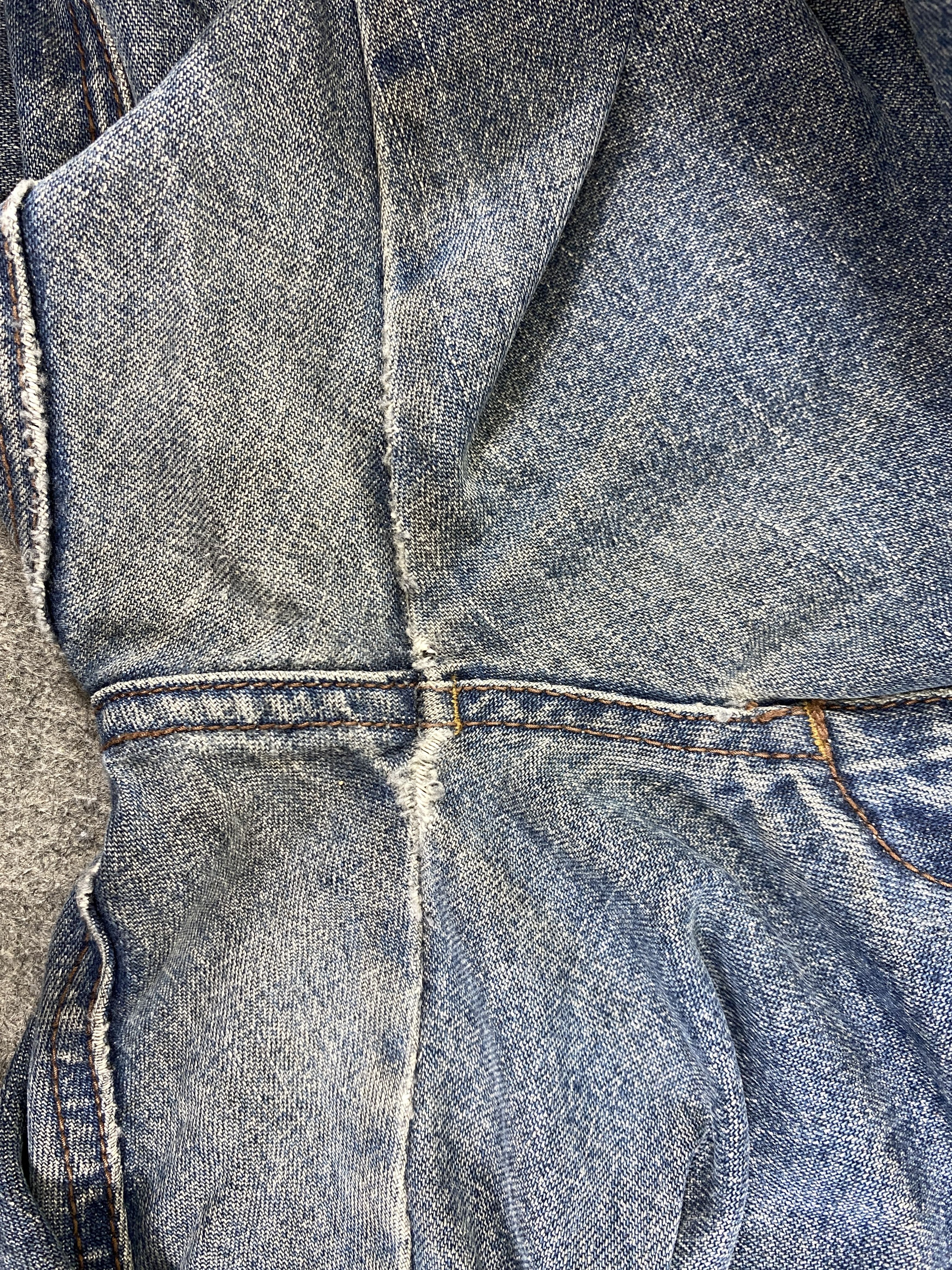 If Six Was Nine Faded Blue Vintage Flare Jeans 35x32 - JN3289 Size US 35 - 11 Thumbnail