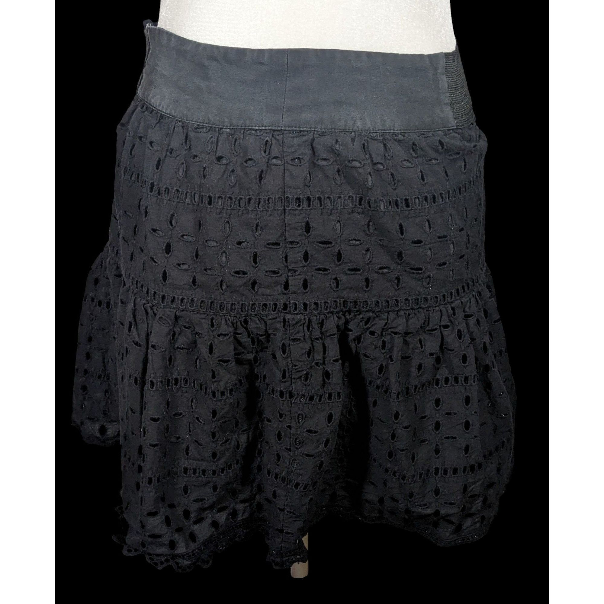 Reformation Reformation Gothic Wench Eyelet Skirt With Hook Closure Size 27" / US 4 / IT 40 - 2 Thumbnail