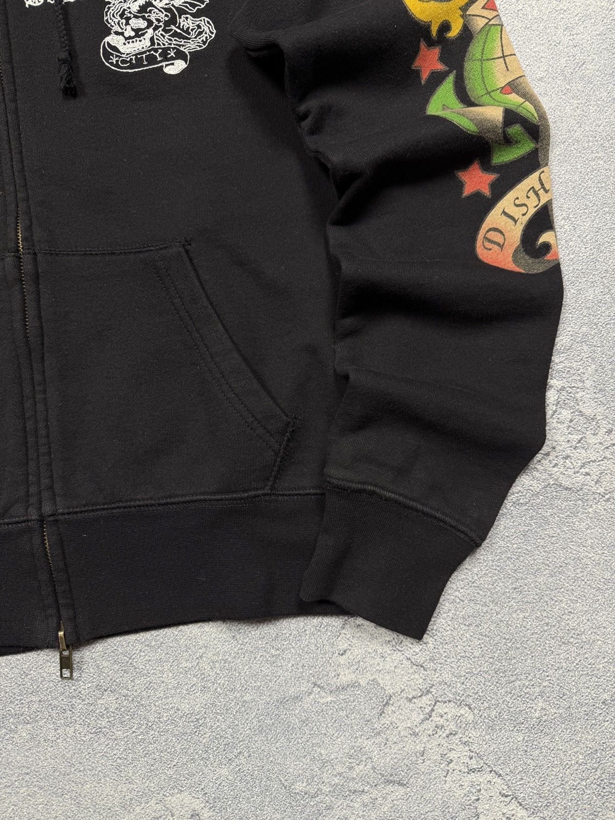 Ed Hardy Y2K Rare Crazy Ed Hardy Zipper Hoodie Size US M / EU 48-50 / 2 - 5 Thumbnail