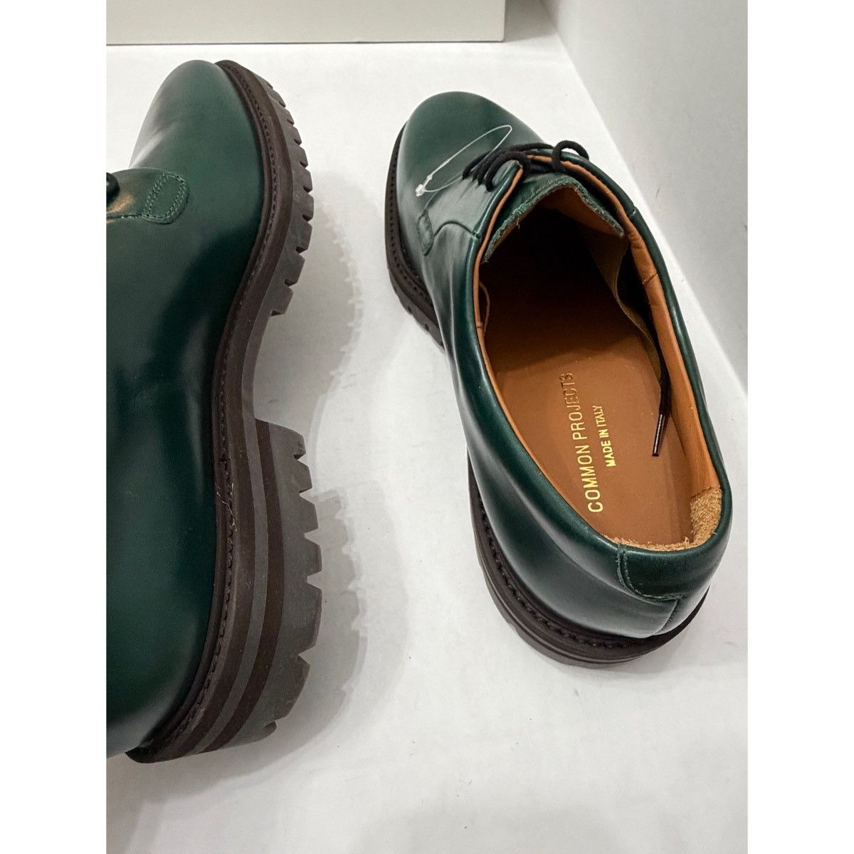 Common Projects COMMON PROJECTS DERBY GREEN SHOES Size US 9 / EU 42 - 10 Thumbnail