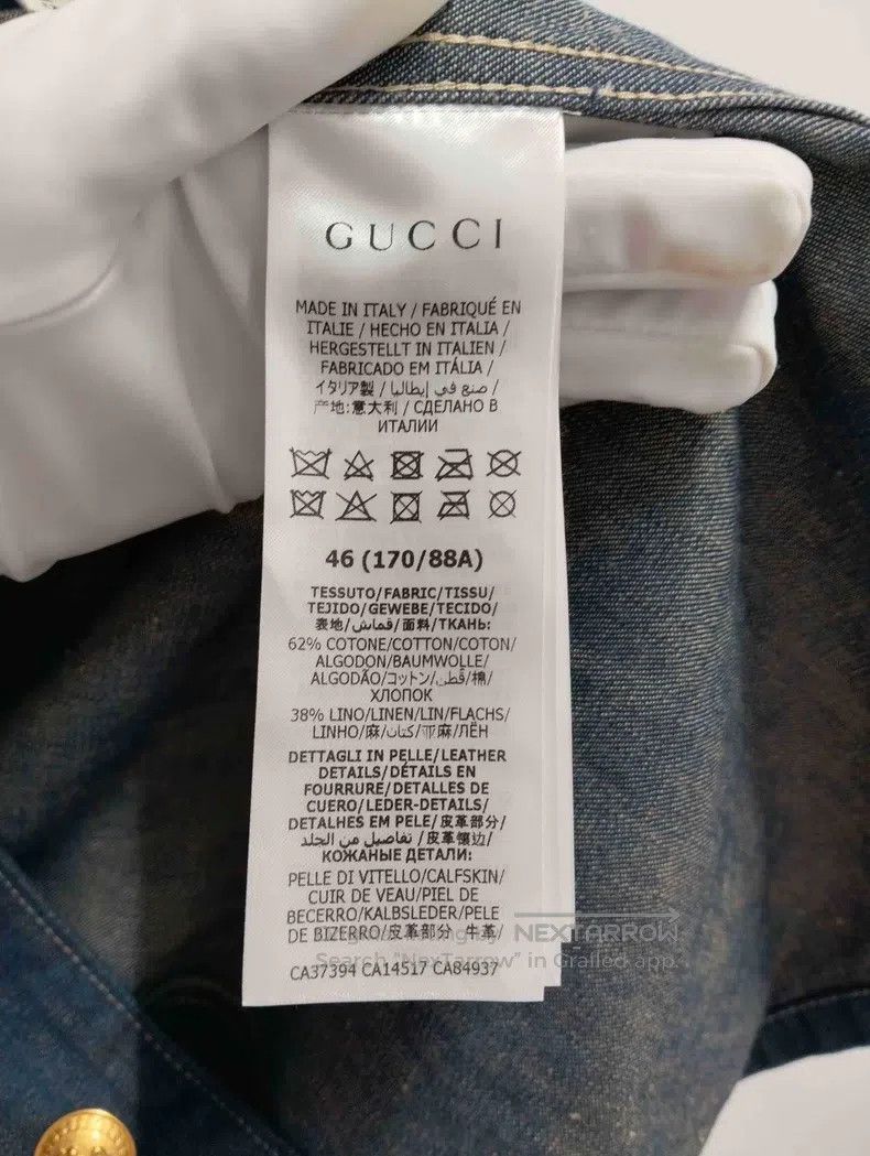 Gucci Gucci Stone-washed single-breasted jacket Size US S / EU 44-46 / 1 - 4 Thumbnail