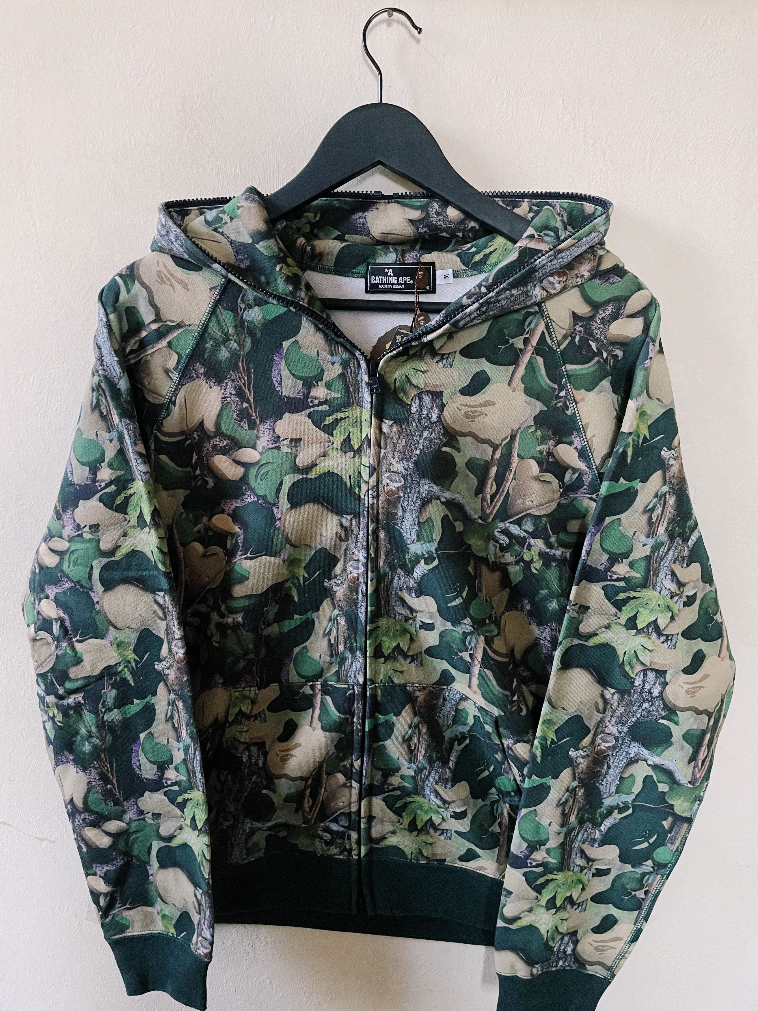 Bape Bape A Bathing Ape Realtree Village Camo Full zip Hoodie | Grailed