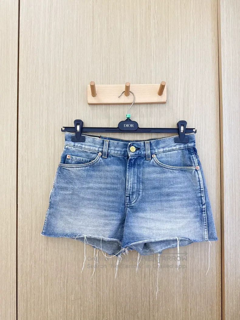 Gucci Gucci Wool-edged blue denim shorts Size 25" / US 0 / IT 36 - 3 Thumbnail