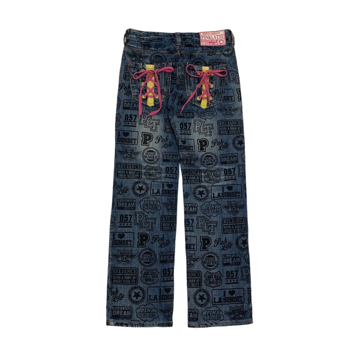 Angel Blue PINKLATTE Cool & Cute Jeans Look Like “Hyteric Glamour” Size US 29 - 2 Thumbnail