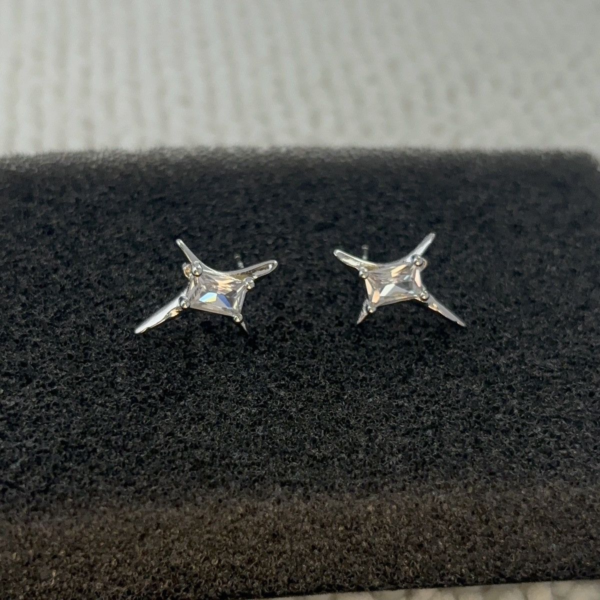 Other CZ Star Stud Earrings for Men Women Hip Hop Unisex Earrings Size ONE SIZE - 1 Thumbnail