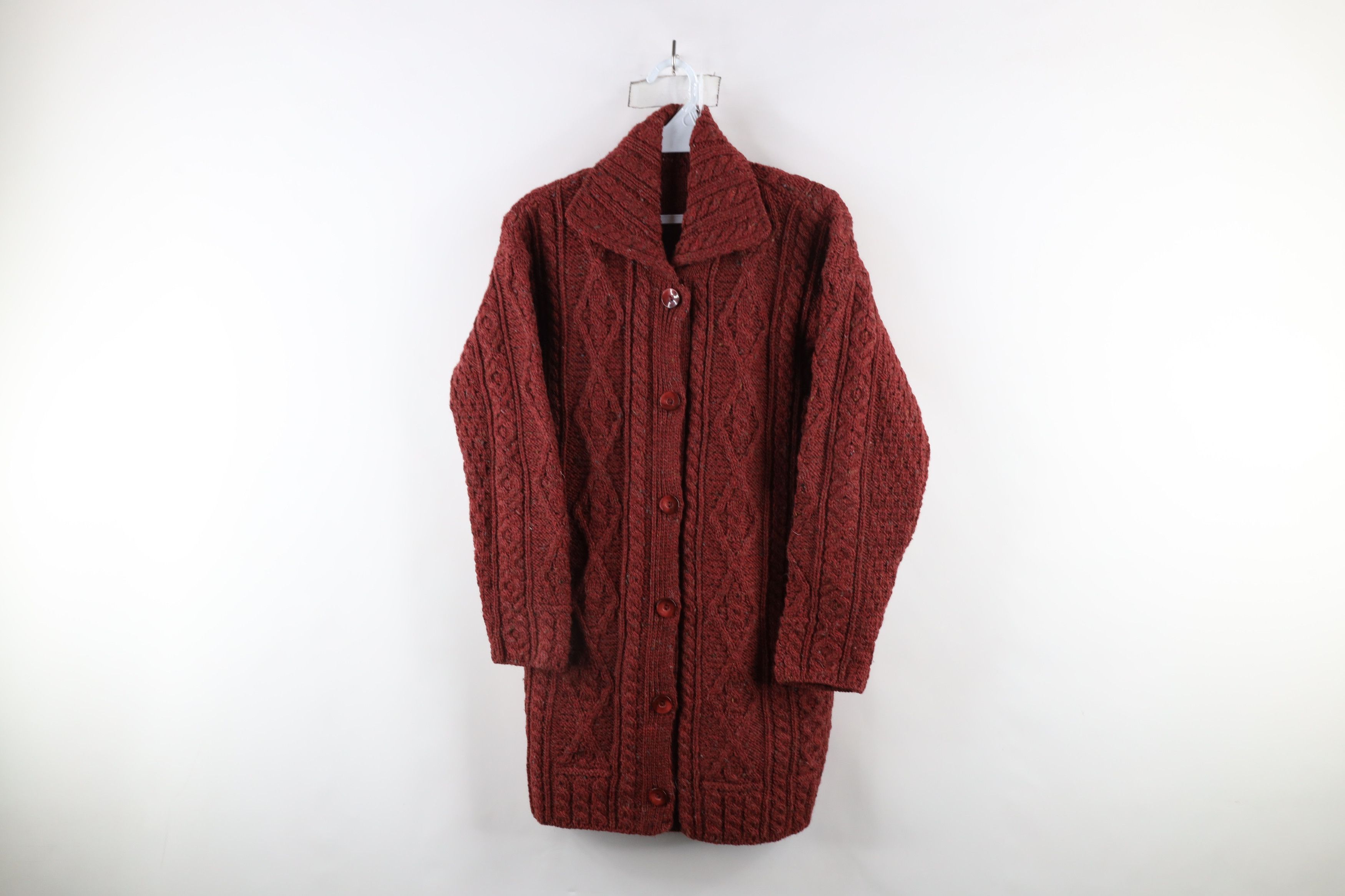 Vintage Vintage 90s Streetwear Fisherman Cable Knit Cardigan Sweater Size M / US 6-8 / IT 42-44 - 1 Thumbnail