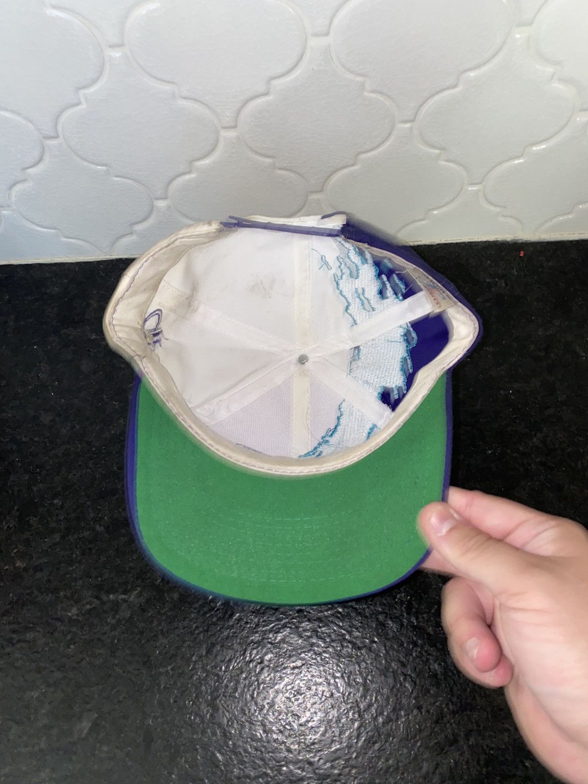 Logo Athletic Vintage 1995 Logo athletic Brickyard 500 splash snapback Size ONE SIZE - 3 Thumbnail