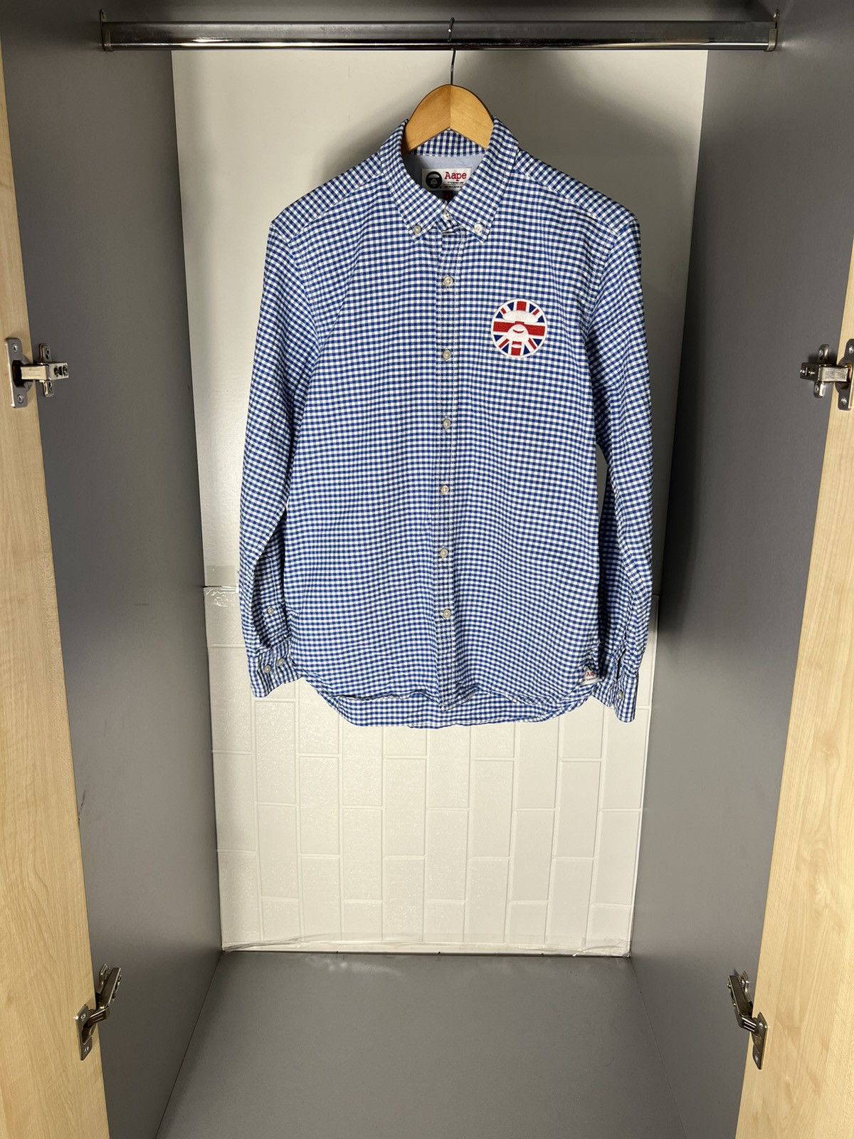 Aape BAPE AAPE BY A BATHING APE GREAT BRITAIN DESIGNER SHIRT Y2K Size US L / EU 52-54 / 3 - 1 Thumbnail