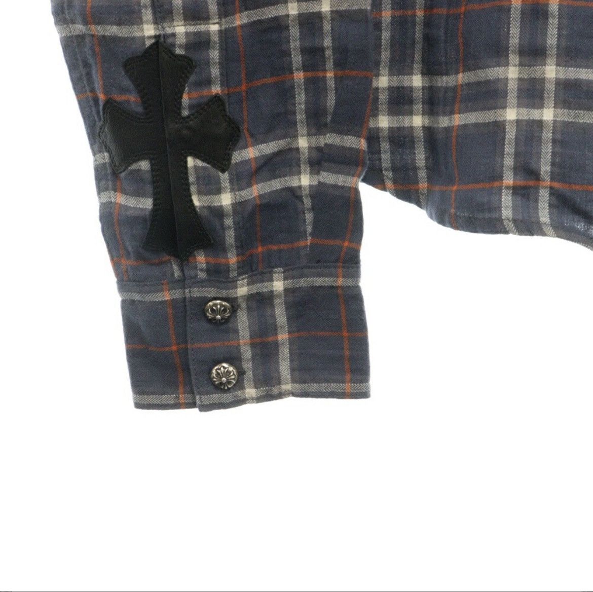 Chrome Hearts Chrome Hearts Cross ball leather cross patch check shirts Size US S / EU 44-46 / 1 - 4 Thumbnail