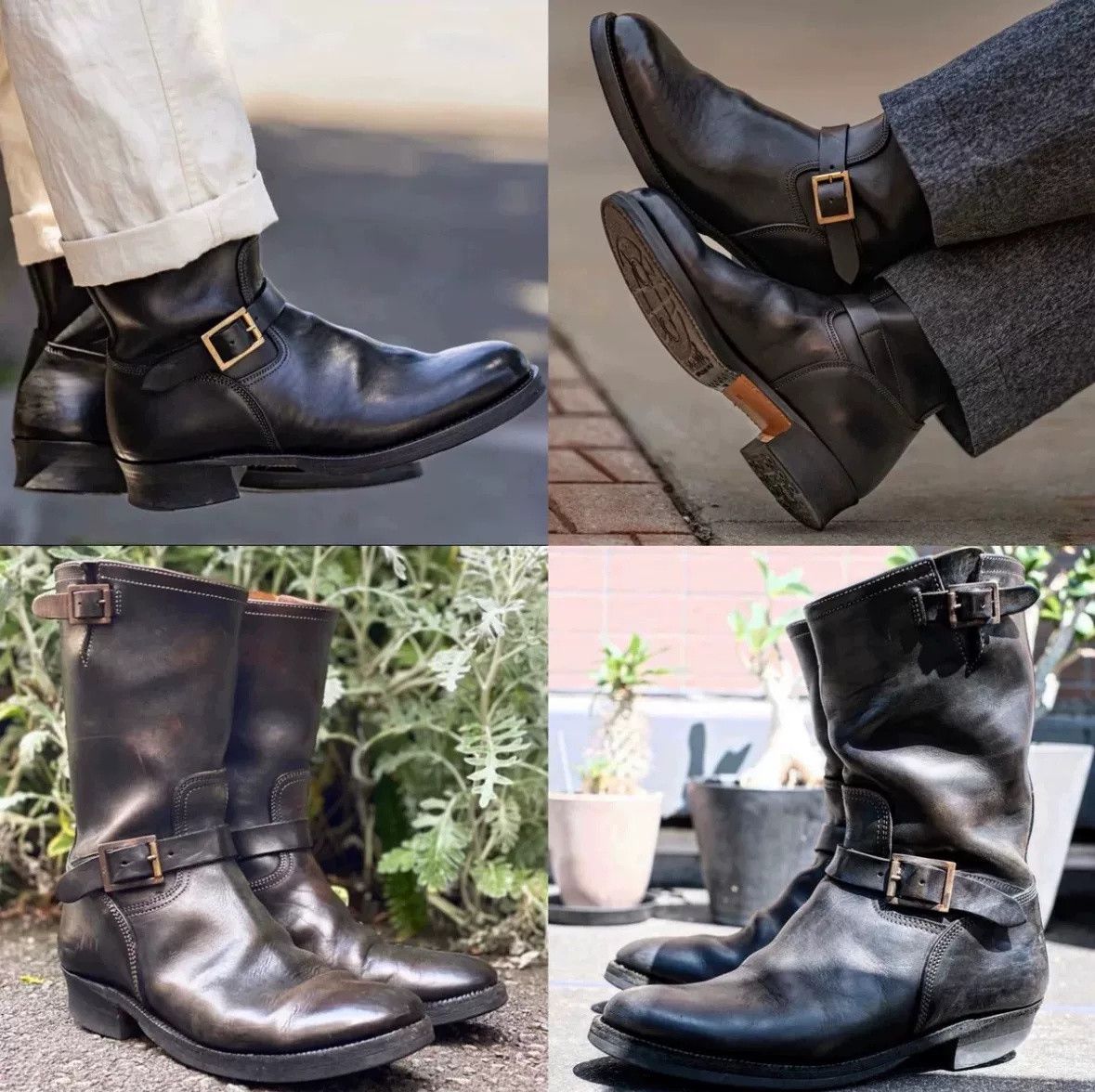 ATTRACTIONS Motor Italian Horsebutt Engineer Boots Size US 9.5 / EU 42-43 - 8 Thumbnail